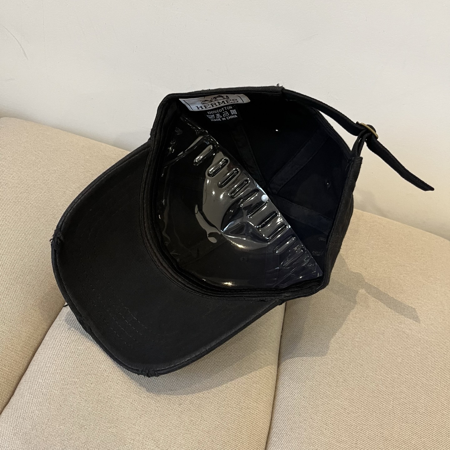 Luxury Baseball Hat: Emas Hermes New Classic with Flaming Fire Craftsmanship - 图片 6