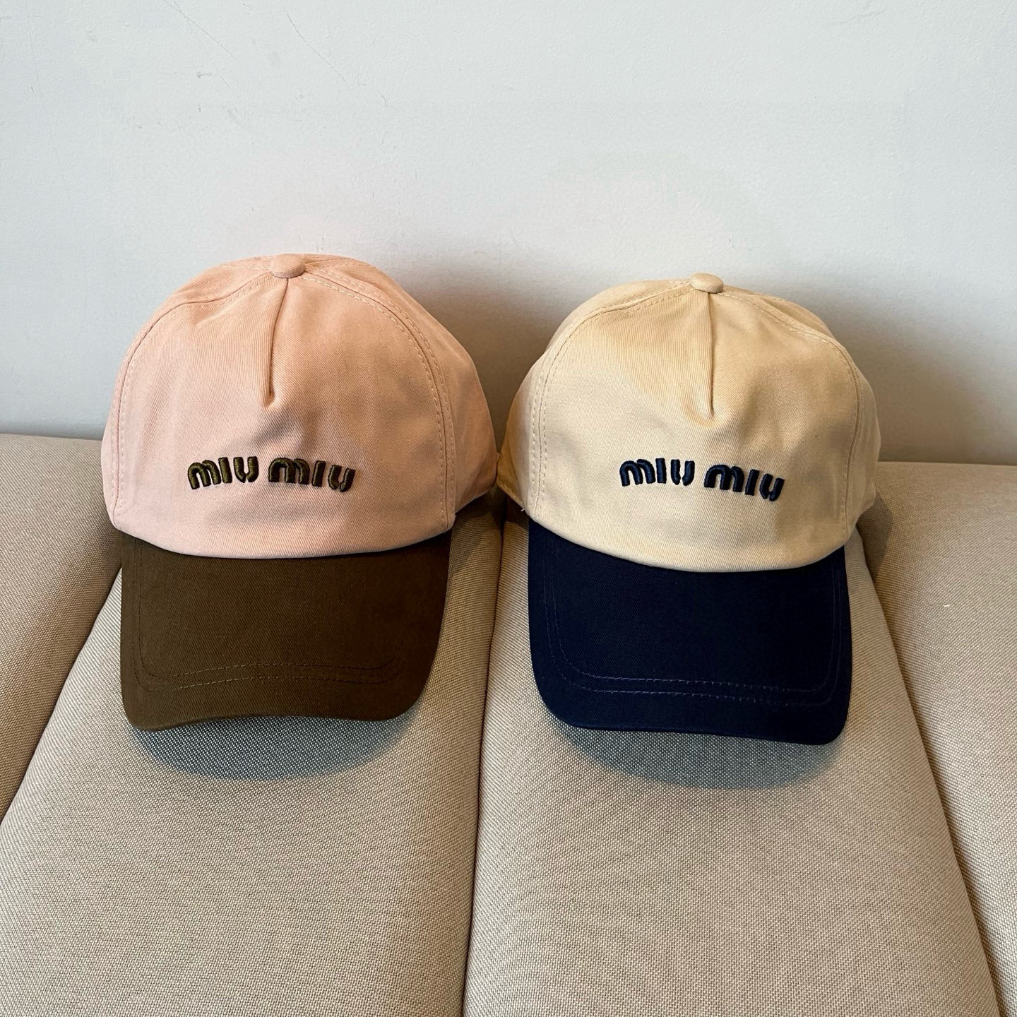  谬谬miumiu 原单春夏新款棒球帽，正品开模订制，原版做工细致质量超赞！