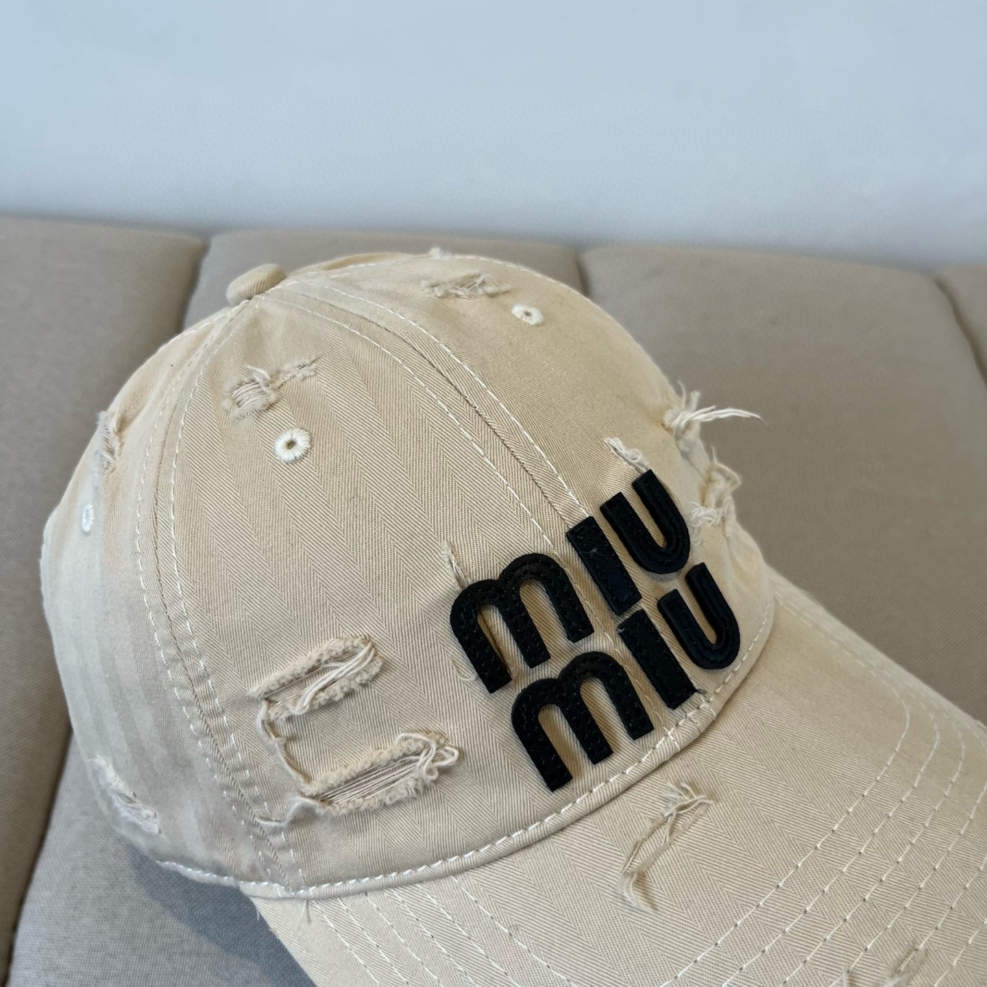  谬谬miumiu 原单春夏新款棒球帽，正品开模订制，原版做工细致质量超赞！