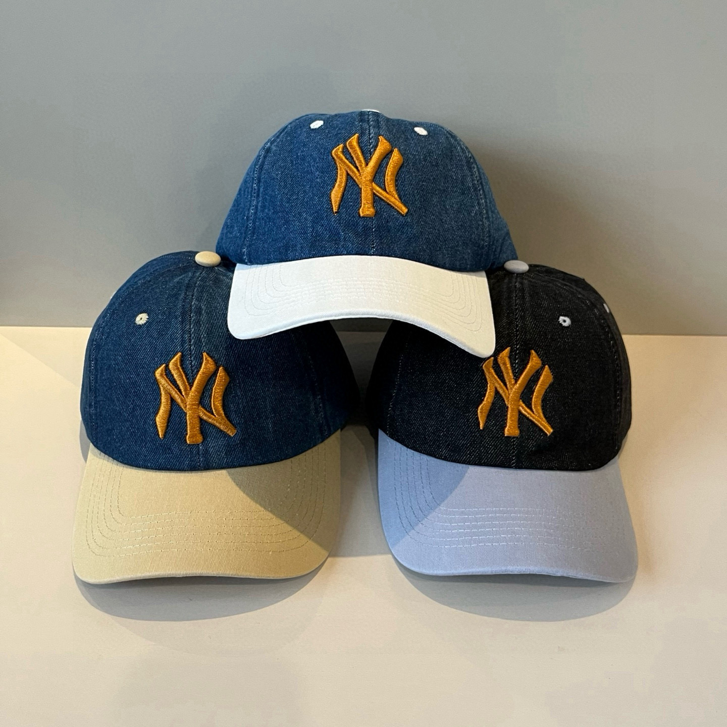  新品ꫛꫀꪝ ❥——❤专柜品质，细节就是完美
MLB拼接新款 官网步上新Ny🧢，代购版本 质量看细节好！