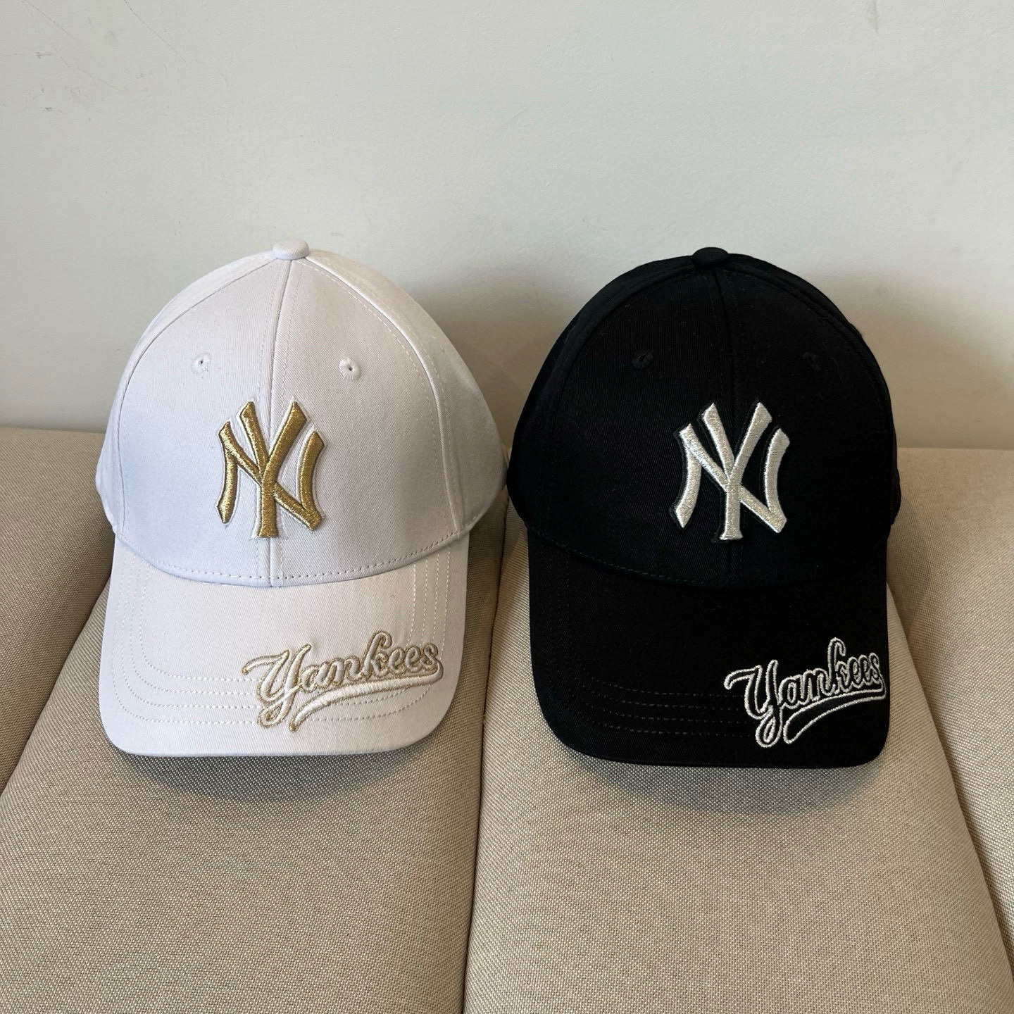  新品ꫛꫀꪝ ❥——❤专柜品质，细节就是完美
MLB拼接新款 官网步上新Ny🧢，代购版本 质量看细节好！