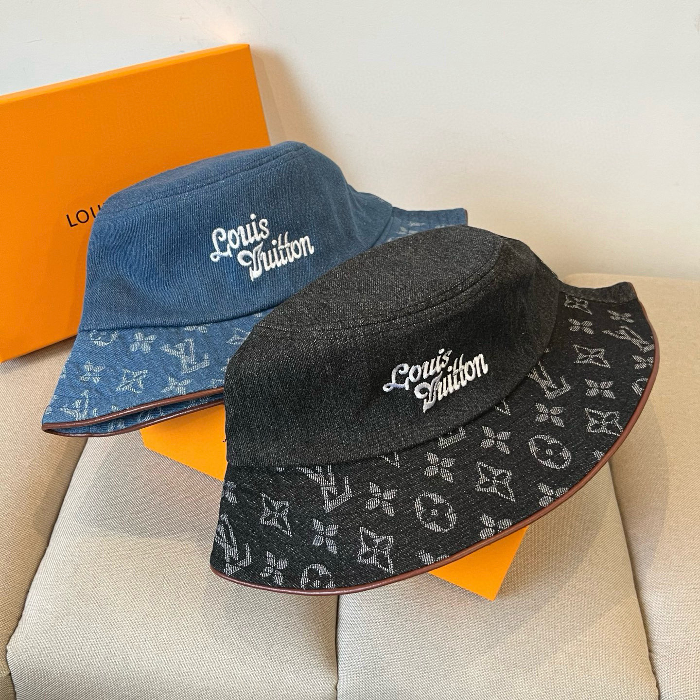  路易威登棒球帽 LouisVuitton😍新款LV渔夫帽，重工打造♥️高端大气，百搭款🤗男女通用！跑量