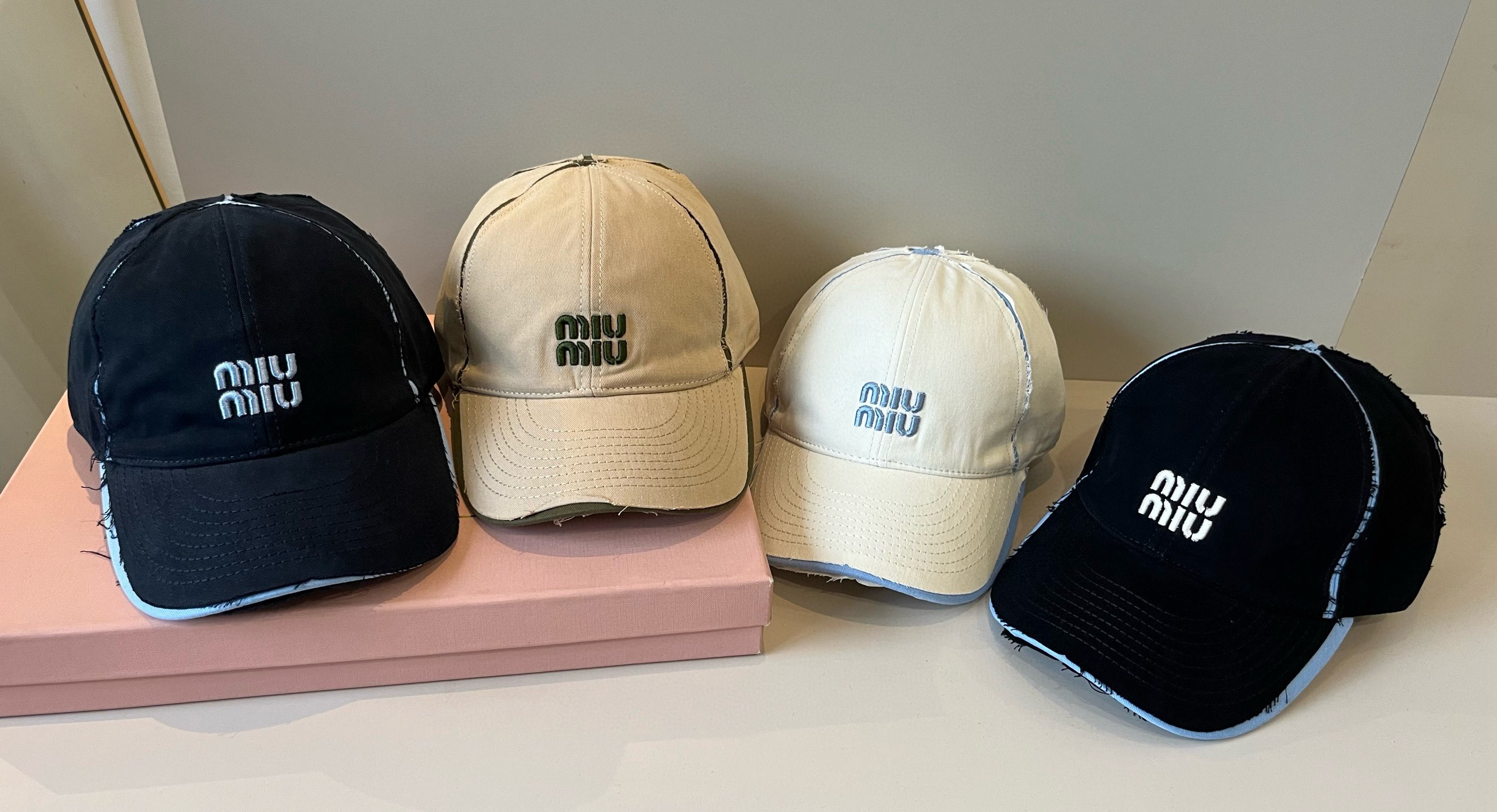 谬谬miumiu 原单春夏新款棒球帽，正品开模订制，原版做工细致质量超赞！
