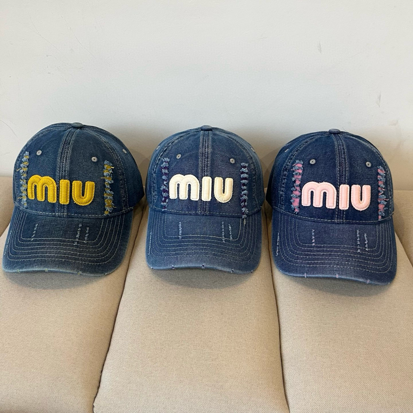 谬谬miumiu 原单春夏新款棒球帽，正品开模订制，原版做工细致质量超赞！