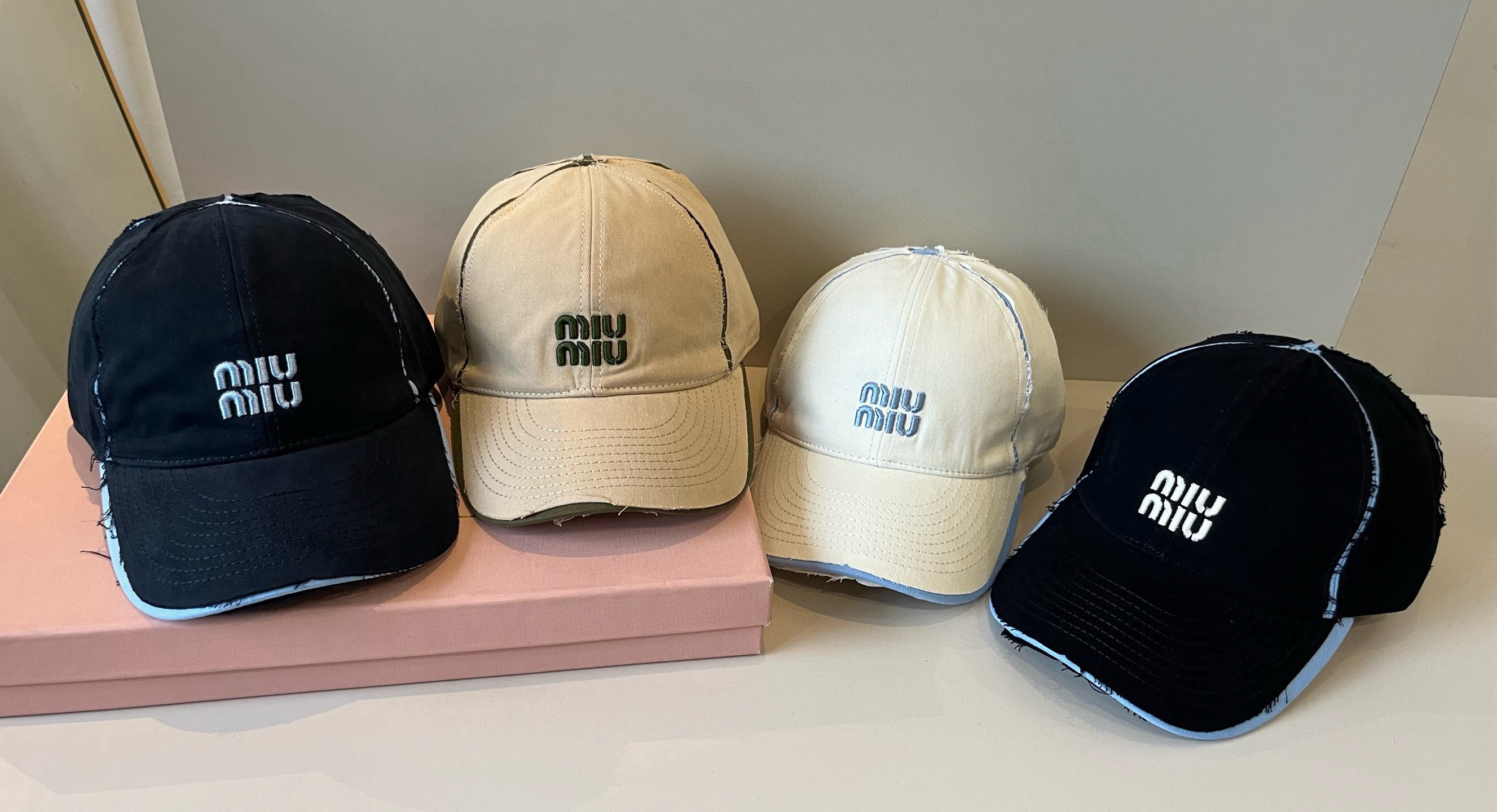  谬谬miumiu 原单春夏新款棒球帽，正品开模订制，原版做工细致质量超赞！