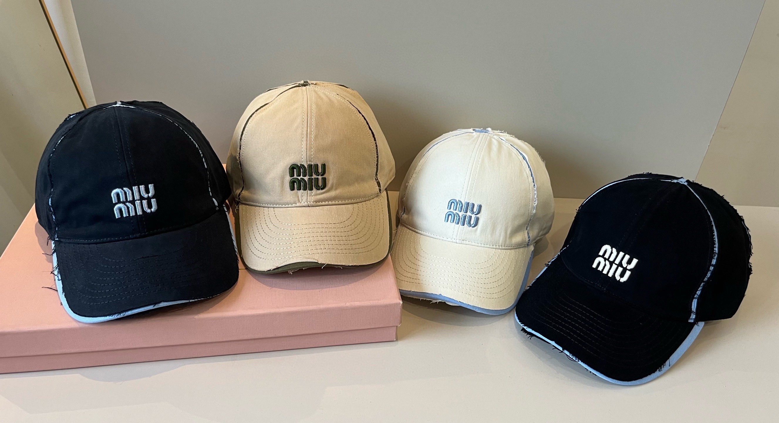 谬谬miumiu 原单春夏新款棒球帽，正品开模订制，原版做工细致质量超赞！