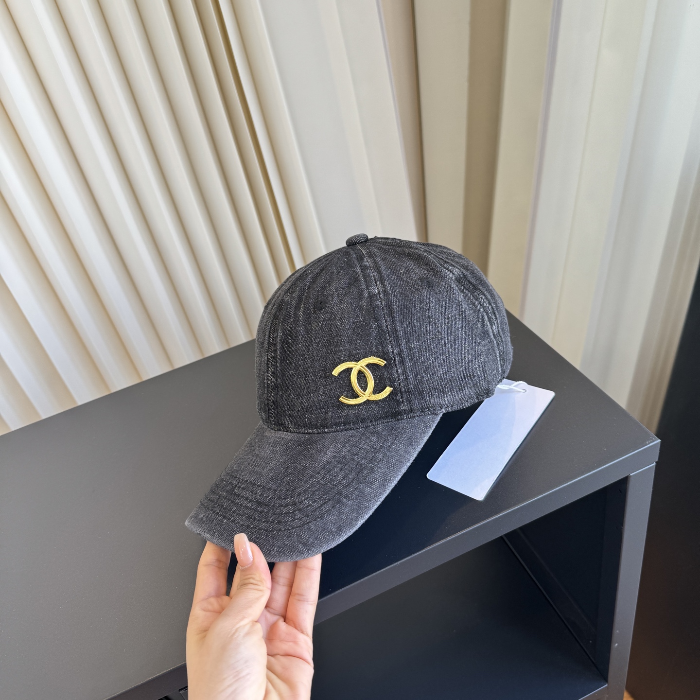 CHANEL CC Embroidered Baseball Cap