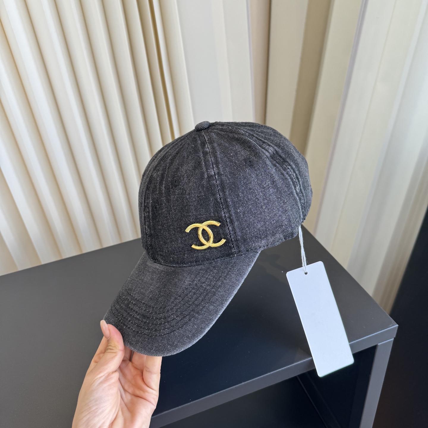 CHANEL CC Embroidered Baseball Cap