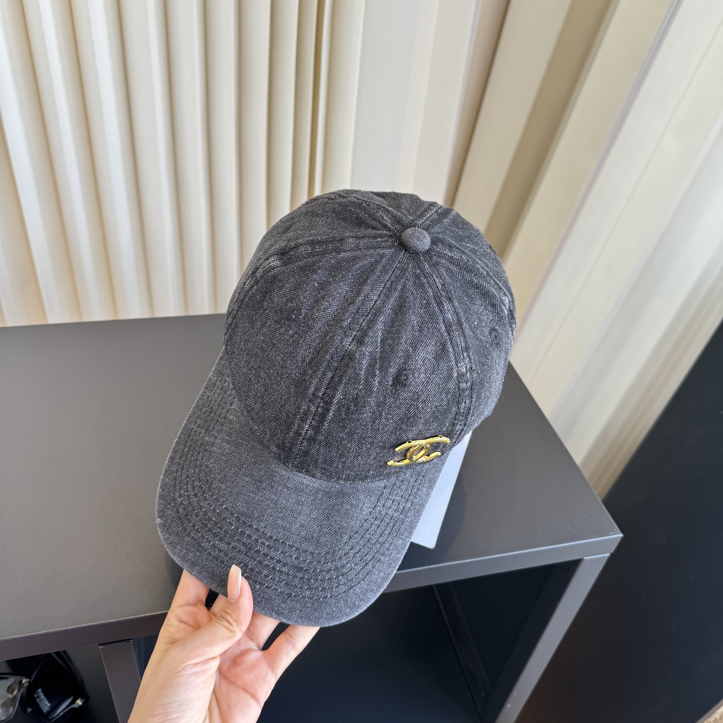 CHANEL CC Embroidered Baseball Cap
