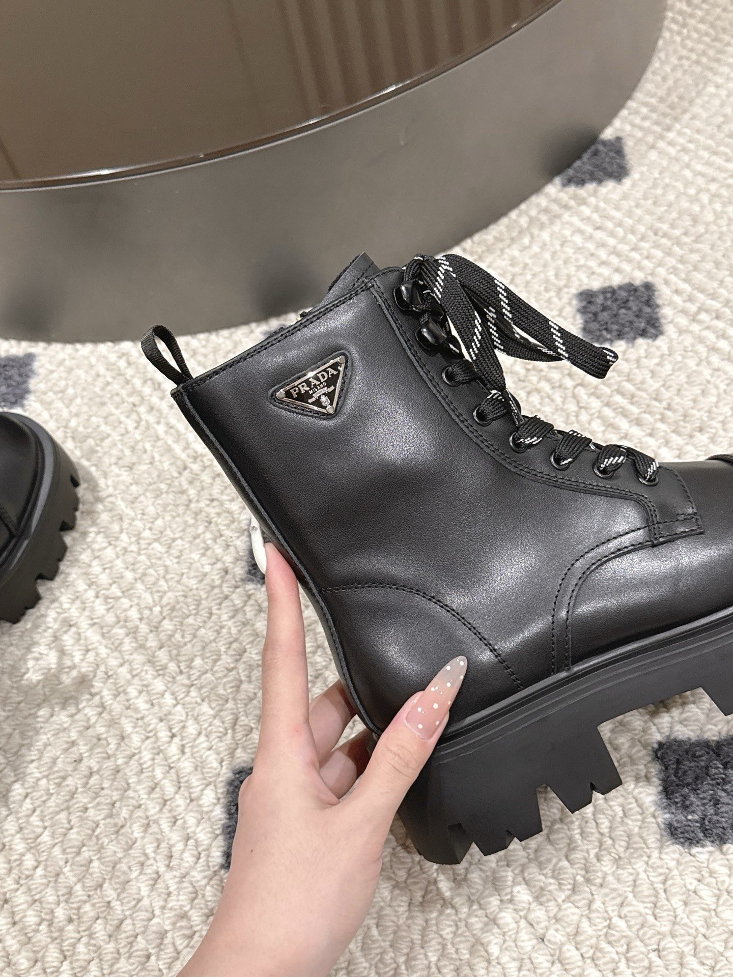 Prada Lace-Up Platform Boots - Elevate Your Style with Comfort & Fashion 8 i1759480135677 840 0 6