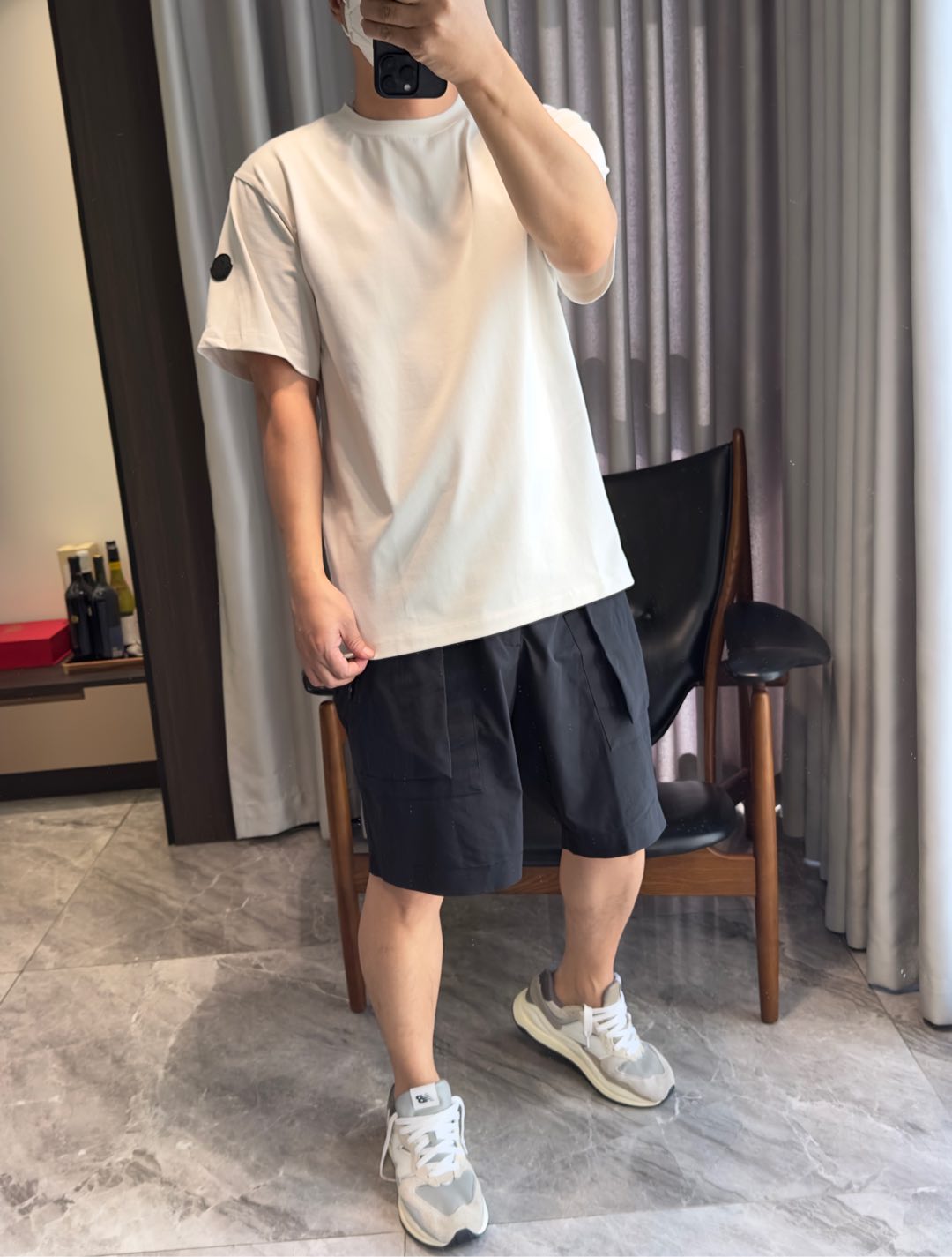 NO:116832,The try-on effect is as follows!  172-148 Wear L size, fit, order reference size, alexander wang19860909试穿效果如下！ 172-148穿L码 合身 下单参考尺码,,alexander wang,Men's clothing