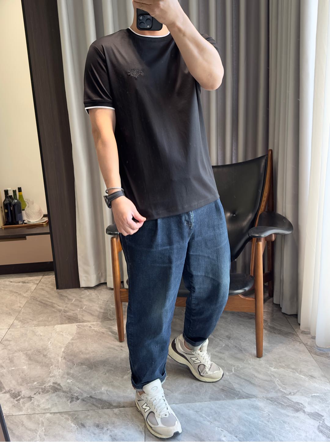 NO:152330,The upper body effect is as follows: 172-148 Wear L size fit, please refer to the size chart for ordering, alexander wang19860909上身效果如下 172-148穿L码合身 下单可参考尺码表,,alexander wang,Men's clothing