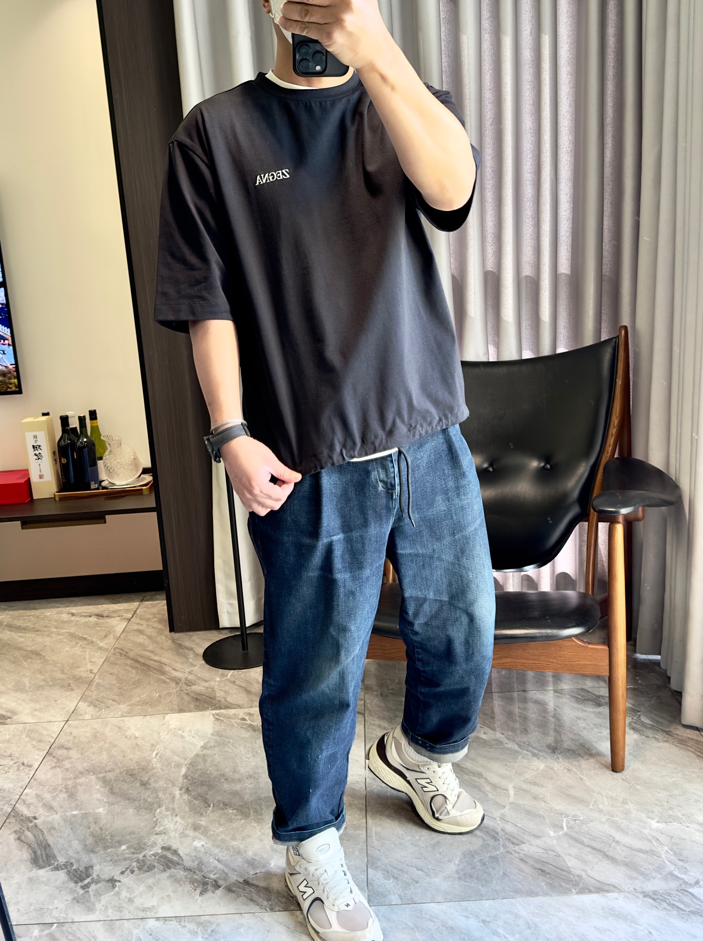 NO:130283,The upper body effect is as follows: 172-148 It is suitable to wear L-size. Please refer to the size chart for ordering, alexander wang19860909上身效果如下 172-148穿L码合适 下单可参考尺码表,,alexander wang,Men's clothing