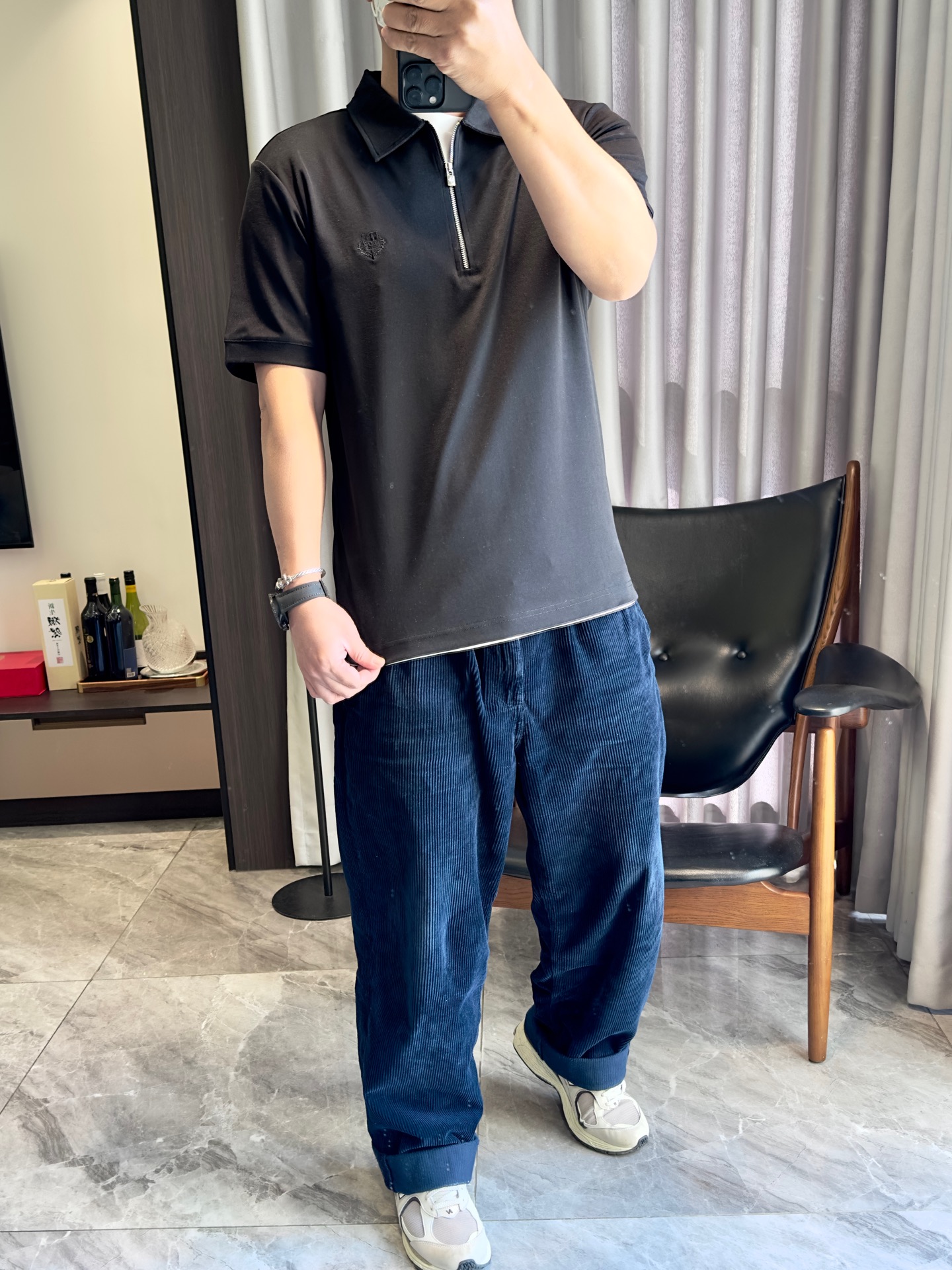 NO:118375,The upper body effect is as follows: 172-148 It is suitable to wear L-size. Please refer to the size chart for ordering, alexander wang19860909上身效果如下 172-148穿L码合适 下单可参考尺码表,,alexander wang,Men's clothing