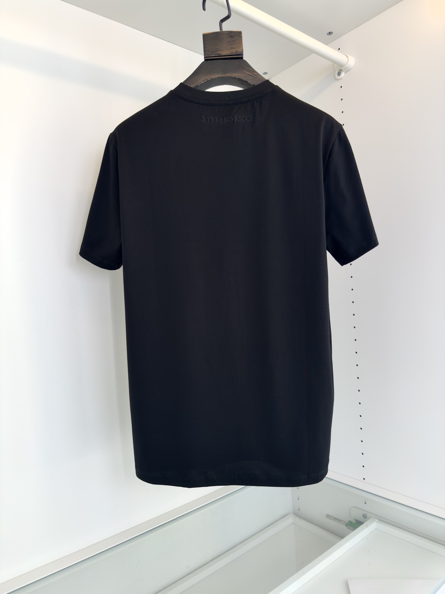 Stefano Ricci Men's Classic Crewneck Short Sleeve T-Shirt with Eagle Embroidery 3 i1740931628688 8496 0 1