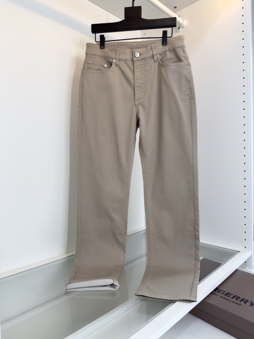 BURBERRY Five-Pocket Casual Pants in Silk-Lycra Blend - Business and Leisure 1 BURBERRY Five-Pocket Casual Pants in Silk-Lycra Blend - Business and Leisure