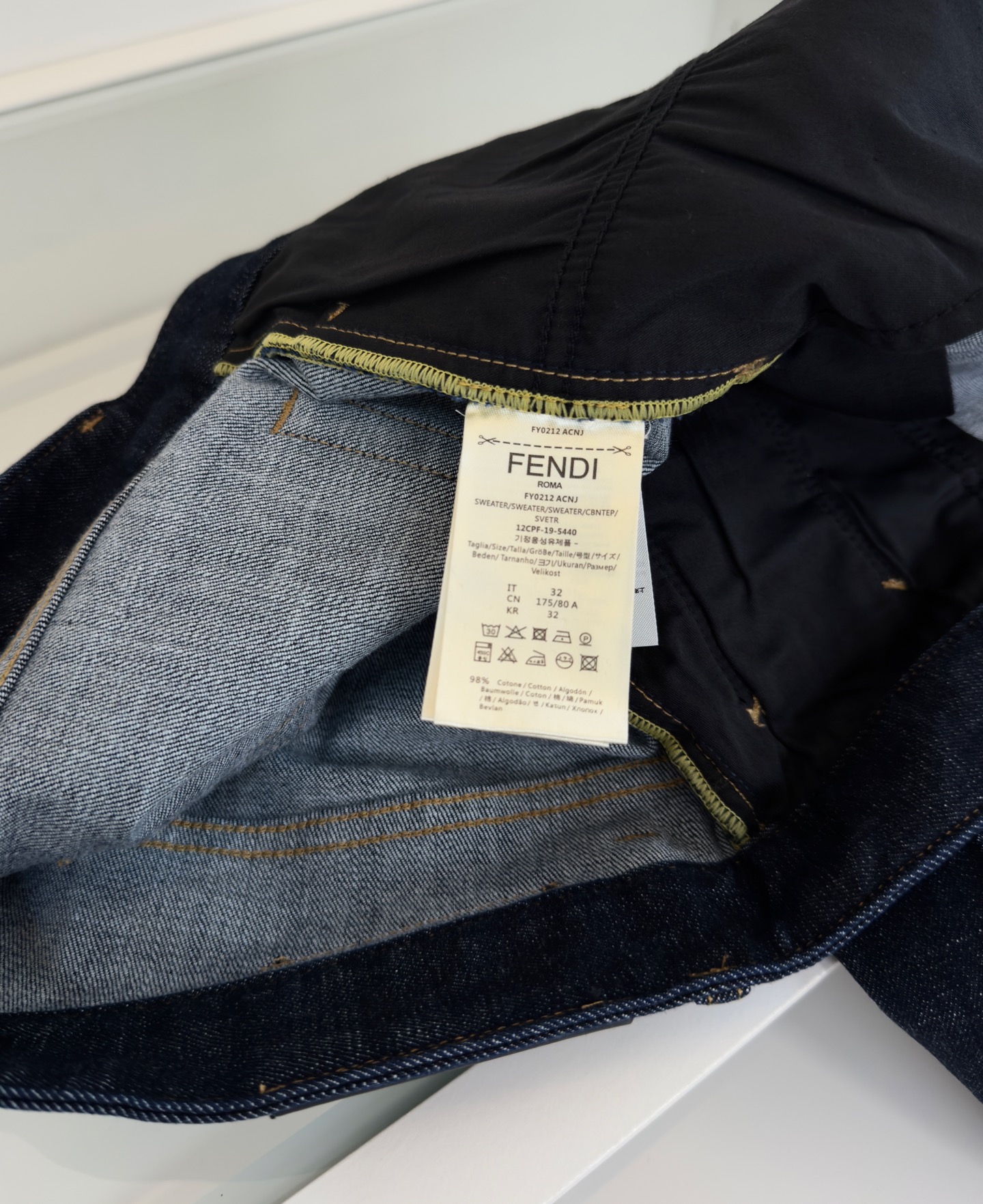 Fendi Men's Straight-Leg Raw Denim Jeans - Classic & Comfortable 10 i1741535679274 4406 0 8