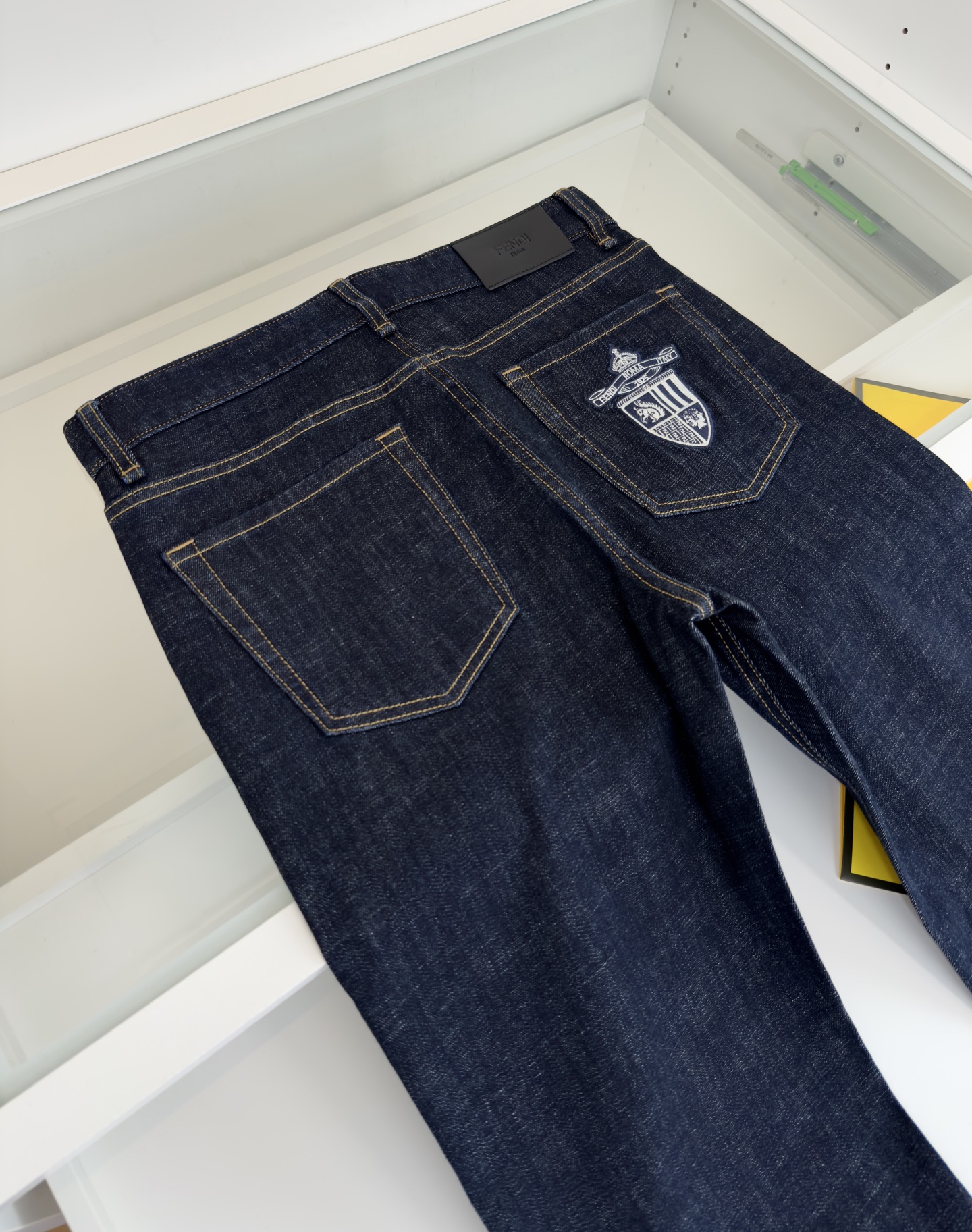 Fendi Men's Straight-Leg Raw Denim Jeans - Classic & Comfortable 7 i1741535679290 54 0 5