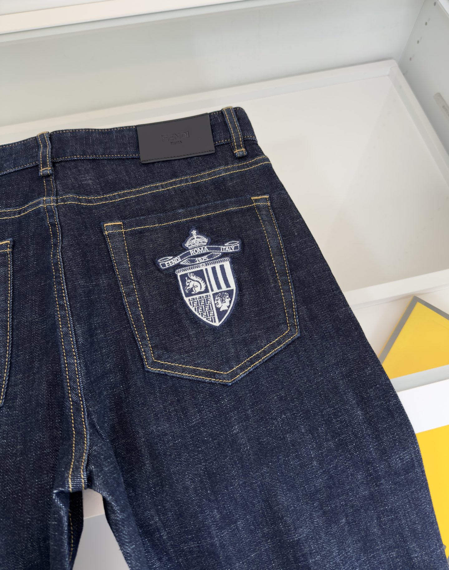Fendi Men's Straight-Leg Raw Denim Jeans - Classic & Comfortable 8 i1741535679384 2127 0 6