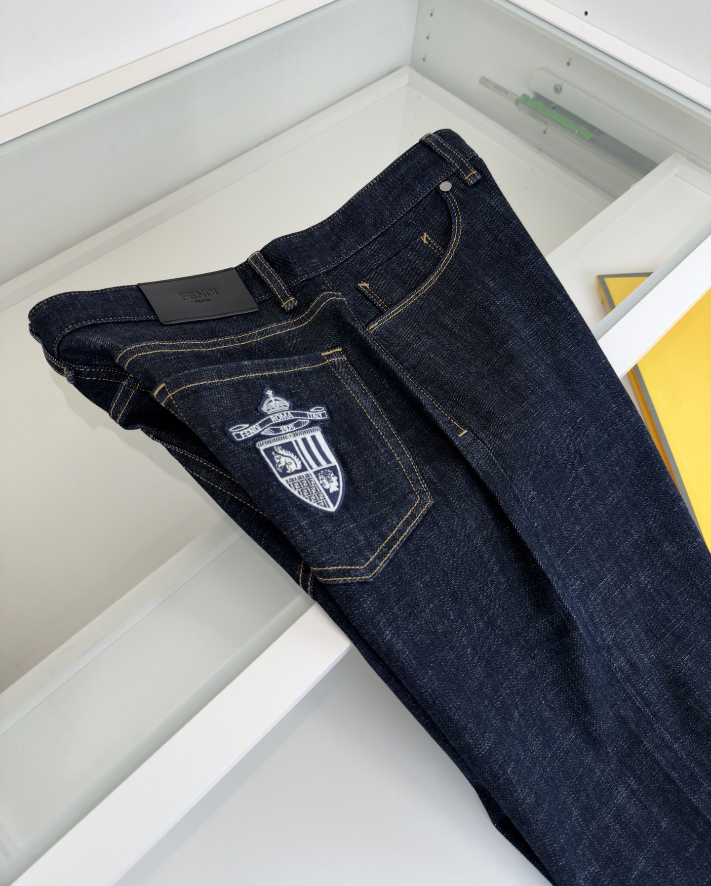 Fendi Men's Straight-Leg Raw Denim Jeans - Classic & Comfortable 9 i1741535680762 4836 0 7