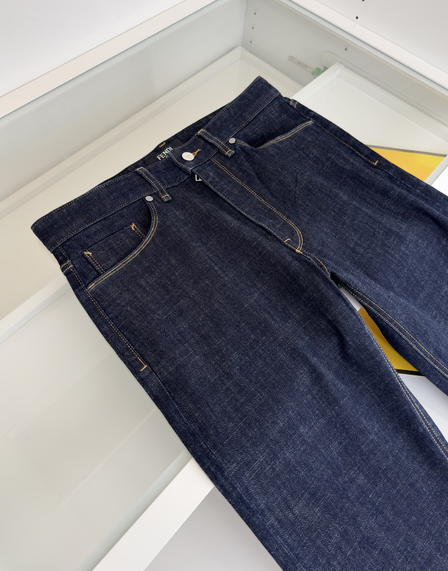 Fendi Men's Straight-Leg Raw Denim Jeans - Classic & Comfortable 3 i1741535680800 997 0 1