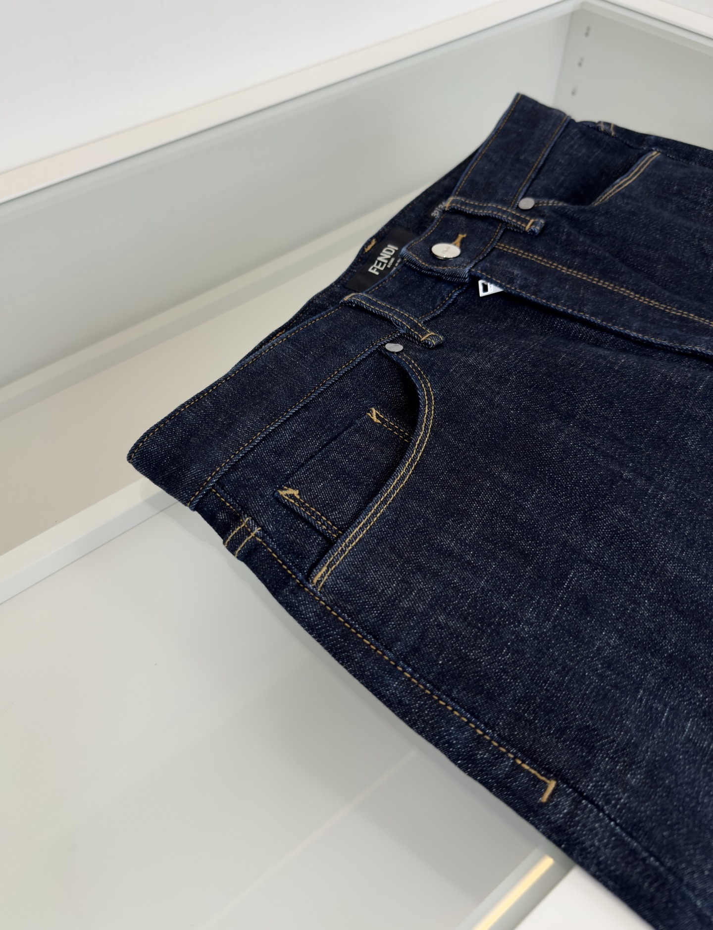 Fendi Men's Straight-Leg Raw Denim Jeans - Classic & Comfortable 4 i1741535680921 4358 0 2