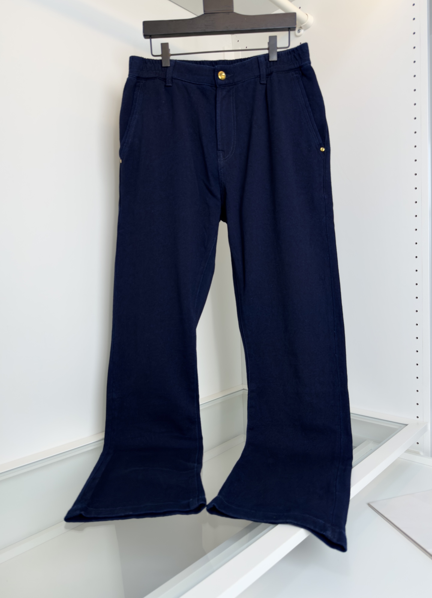 Stefano Ricci Men's Navy Knit Casual Pants - Classic Straight Leg Style 2 i1751640297254 6981 0 0