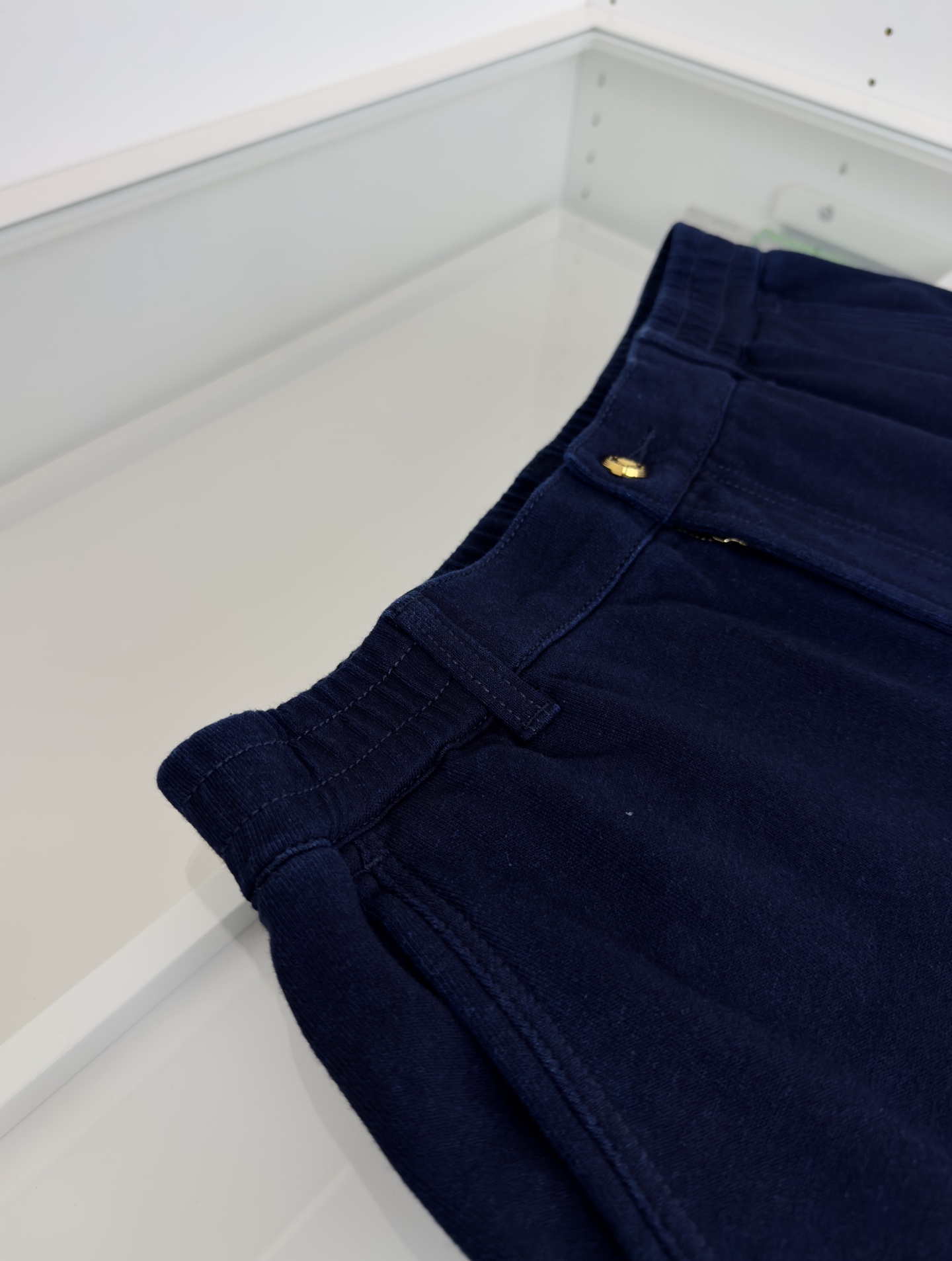 Stefano Ricci Men's Navy Knit Casual Pants - Classic Straight Leg Style 5 i1751640297254 7104 0 3