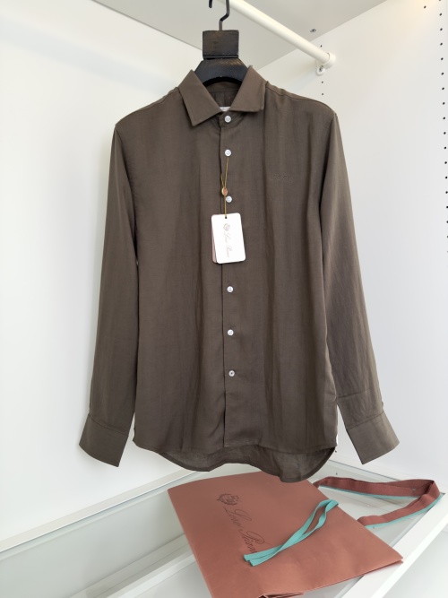 Loro Piana Men's Linen Casual Shirt - Breathable, Comfortable, and Stylish 1 Loro Piana Men's Linen Casual Shirt - Breathable, Comfortable, and Stylish