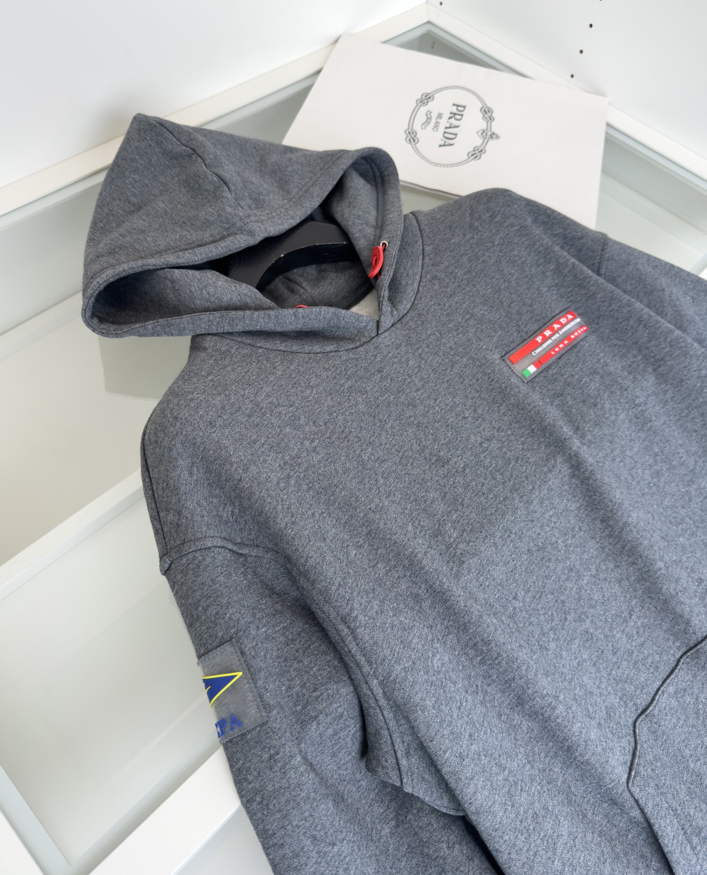Prada 2025 Early Autumn Classic Relaxed Fit Pullover Hoodie Sweatshirt 4 i1754654235096 5744 0 2