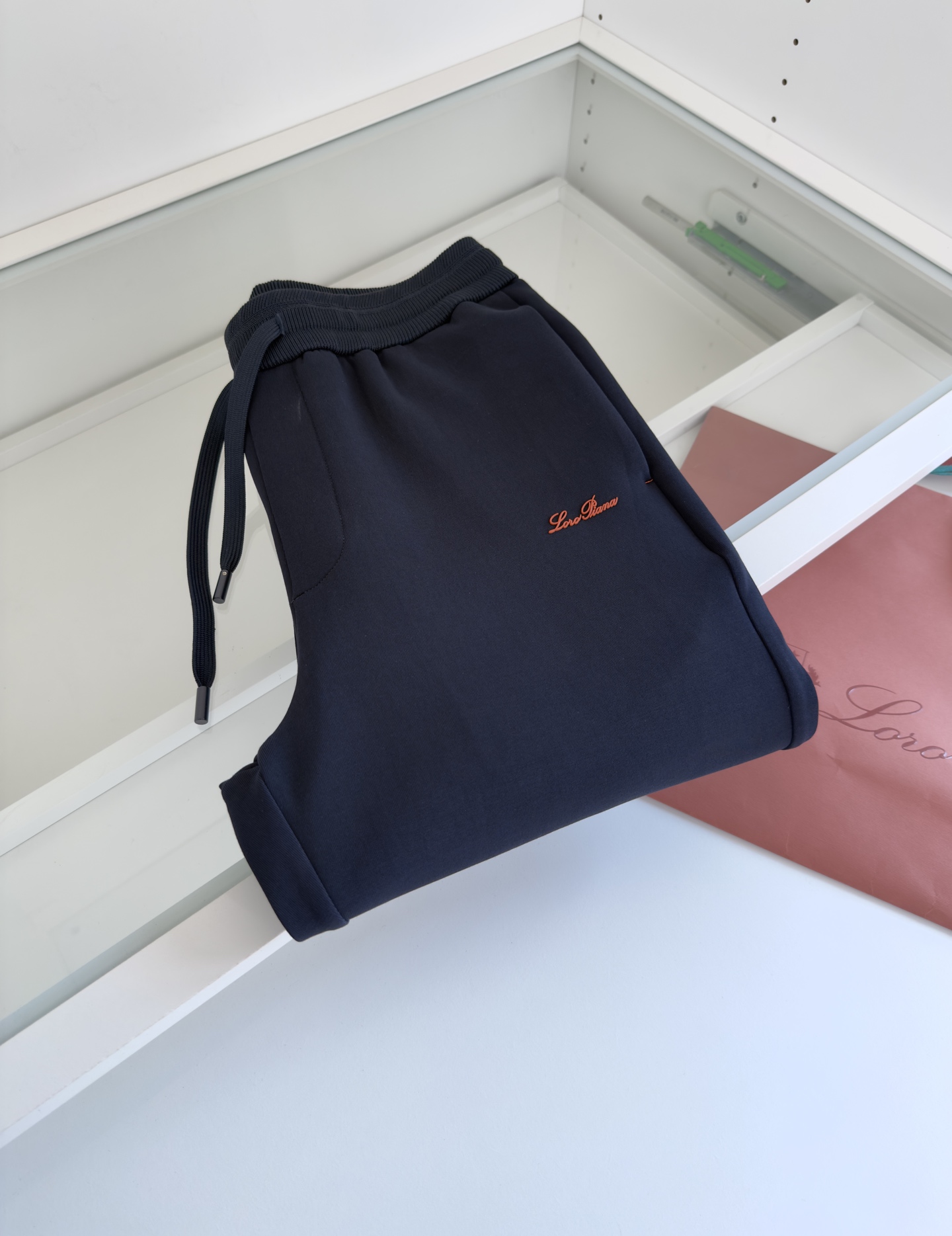 裤子 Lo*ro Pi*na诺 u翩雅 （可搭配套装）都市休闲立领卫衣外套 年年经典款式 螺纹撞色 是今