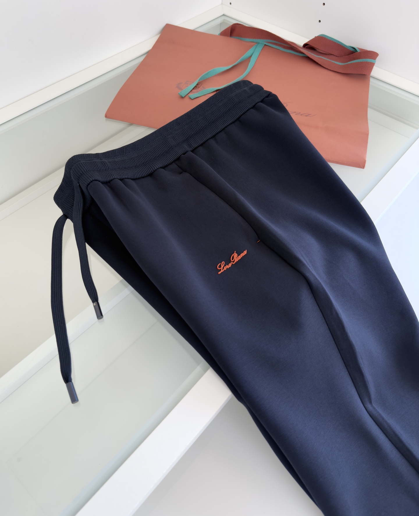 裤子 Lo*ro Pi*na诺 u翩雅 （可搭配套装）都市休闲立领卫衣外套 年年经典款式 螺纹撞色 是今