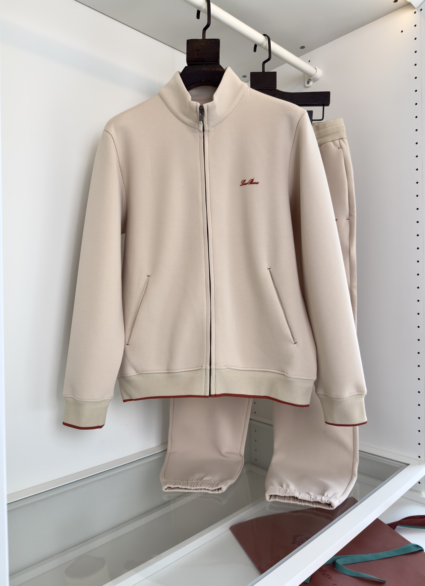 外套 Lo*ro Pi*na诺 u翩雅 （可搭配套装）都市休闲立领卫衣外套 年年经典款式 螺纹撞色 是今