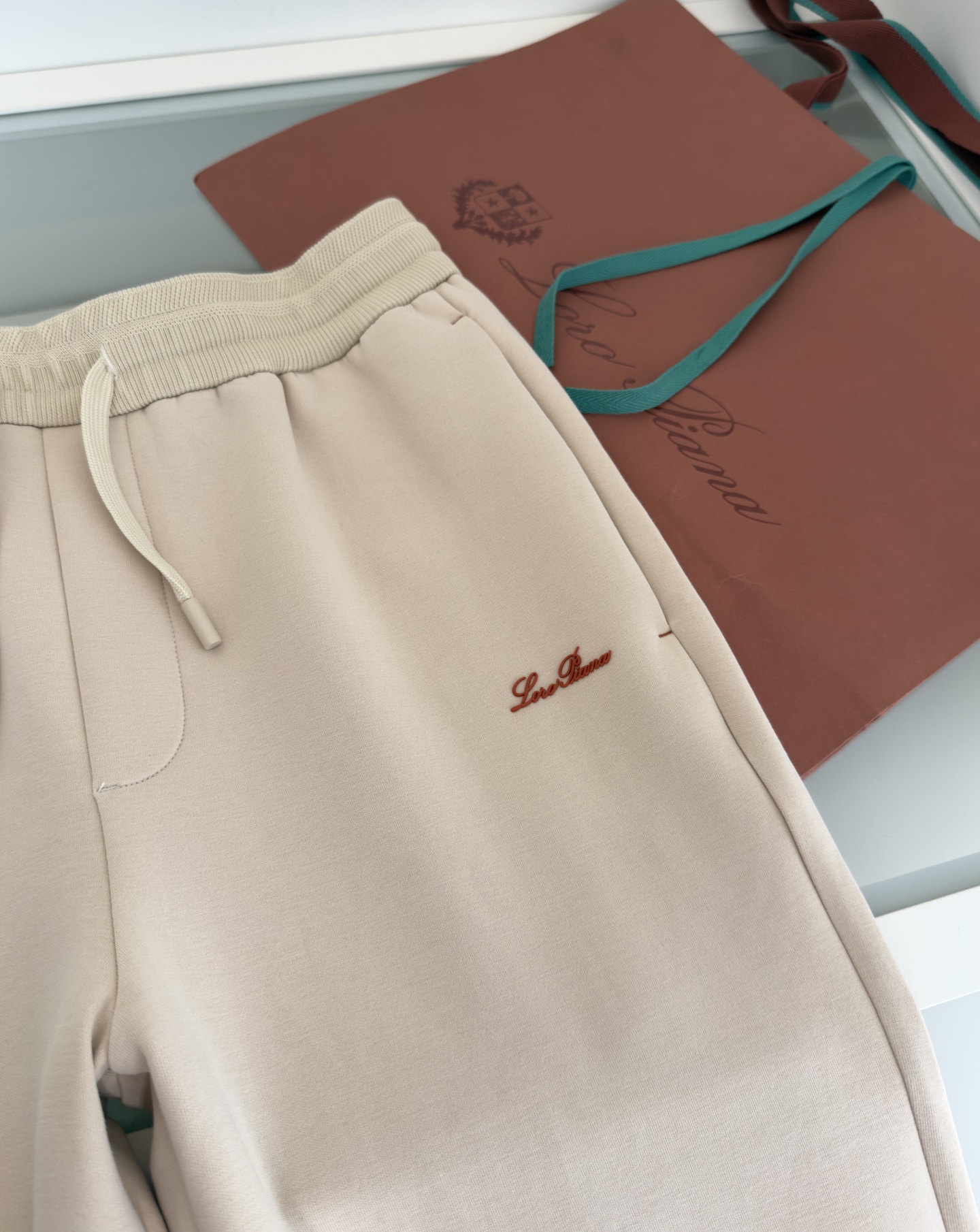 裤子 Lo*ro Pi*na诺 u翩雅 （可搭配套装）都市休闲立领卫衣外套 年年经典款式 螺纹撞色 是今