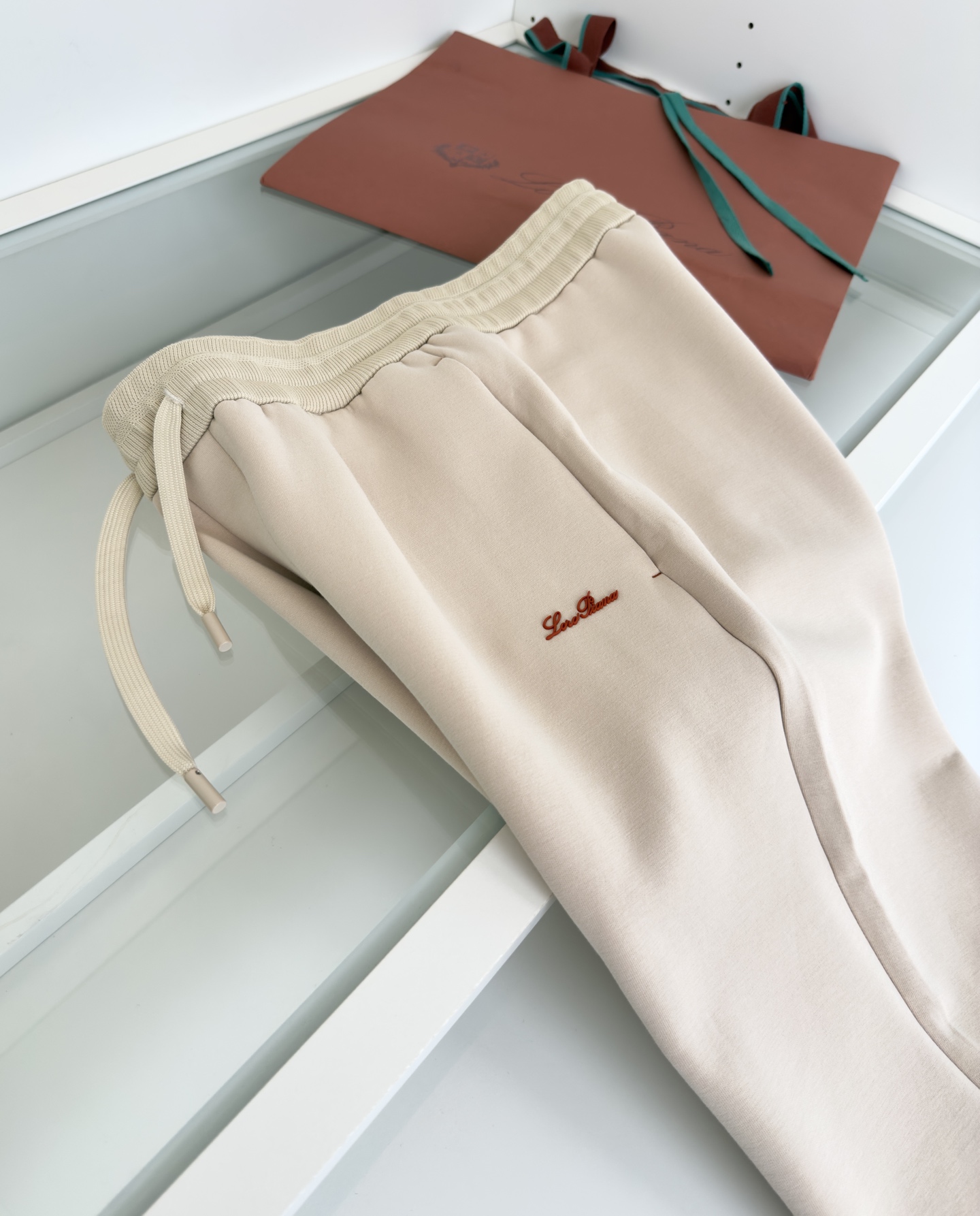 裤子 Lo*ro Pi*na诺 u翩雅 （可搭配套装）都市休闲立领卫衣外套 年年经典款式 螺纹撞色 是今