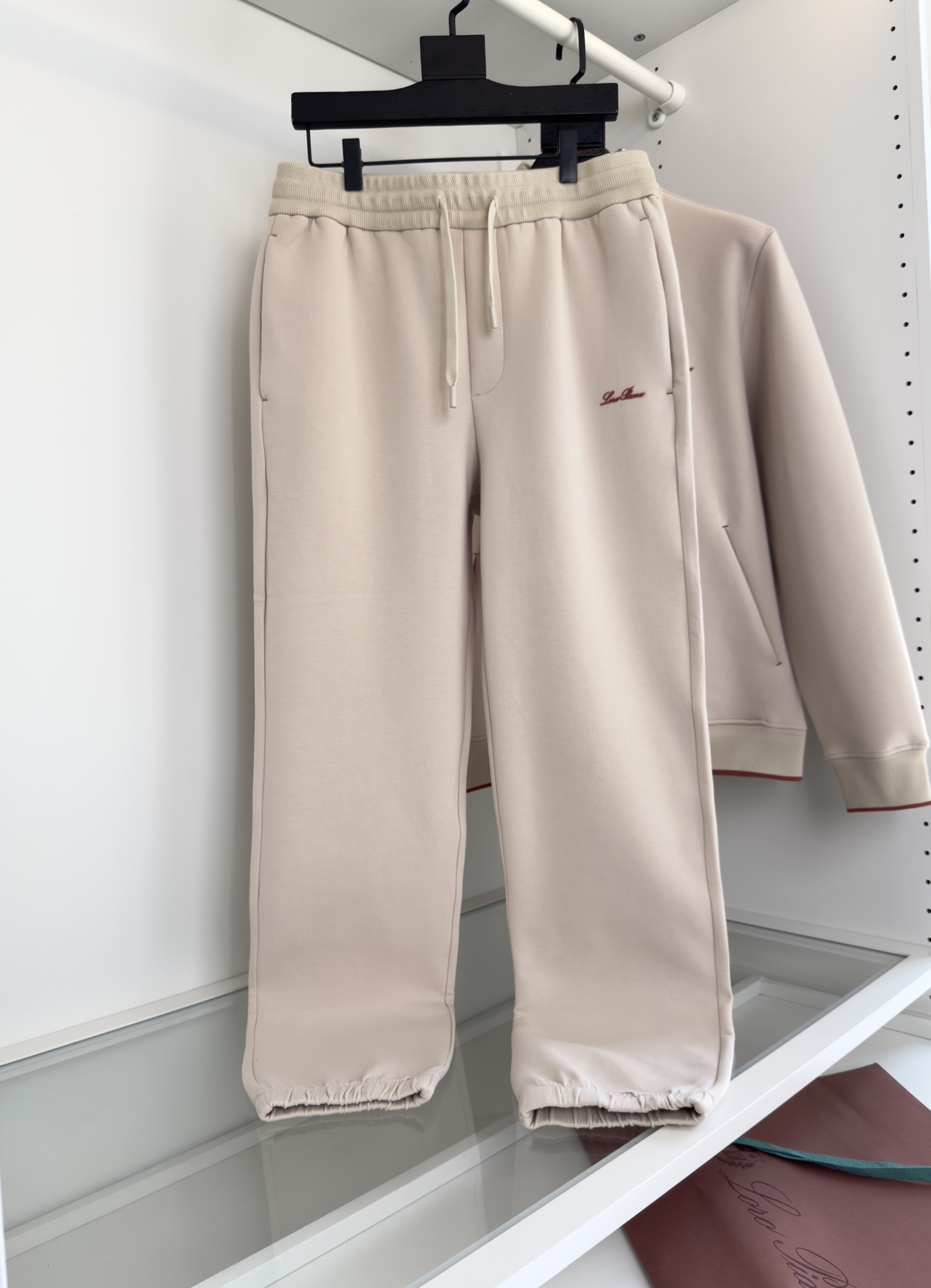 裤子 Lo*ro Pi*na诺 u翩雅 （可搭配套装）都市休闲立领卫衣外套 年年经典款式 螺纹撞色 是今