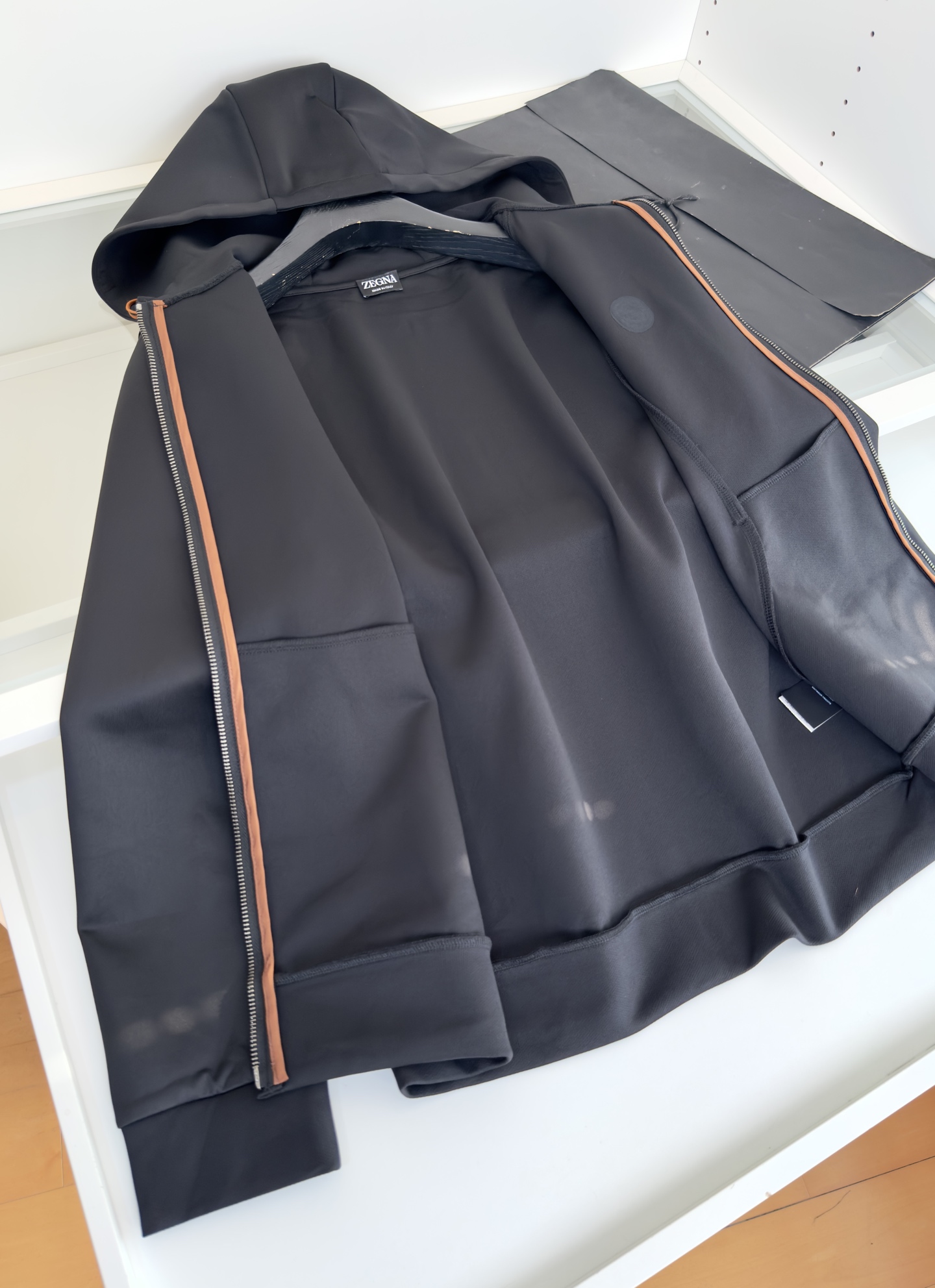 外套 ZE*NA杰*亚 2025秋冬 （可搭配套装）休闲运动连帽休闲套装 经典款 胸口标志点缀 结合 几