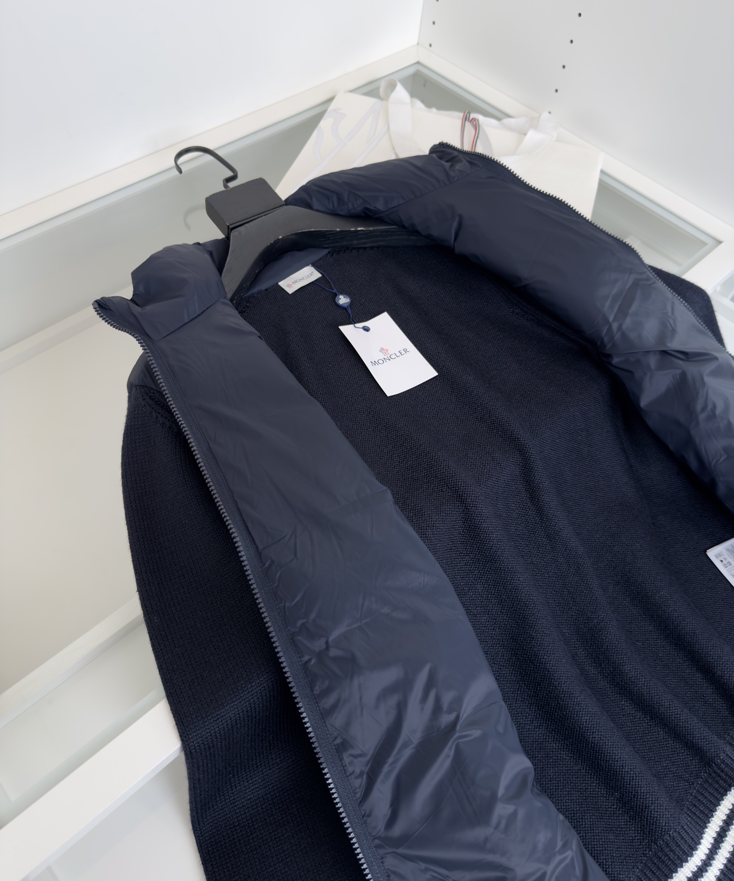 MONCLER Men's Wool-Panelled Down Jacket - Stylish and Warm Outerwear 9 i1757860383898 2190 0 7