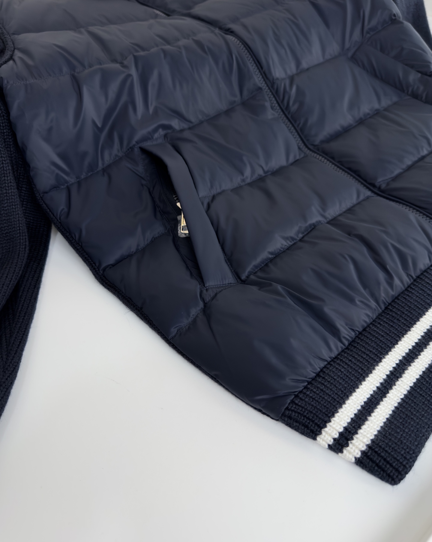 MONCLER Men's Wool-Panelled Down Jacket - Stylish and Warm Outerwear 6 i1757860383920 8796 0 4