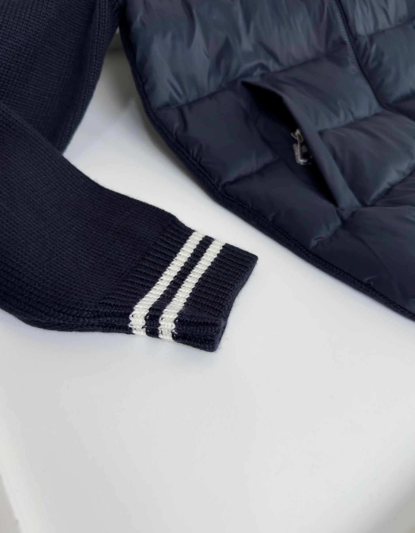 MONCLER Men's Wool-Panelled Down Jacket - Stylish and Warm Outerwear 7 i1757860385635 5766 0 5