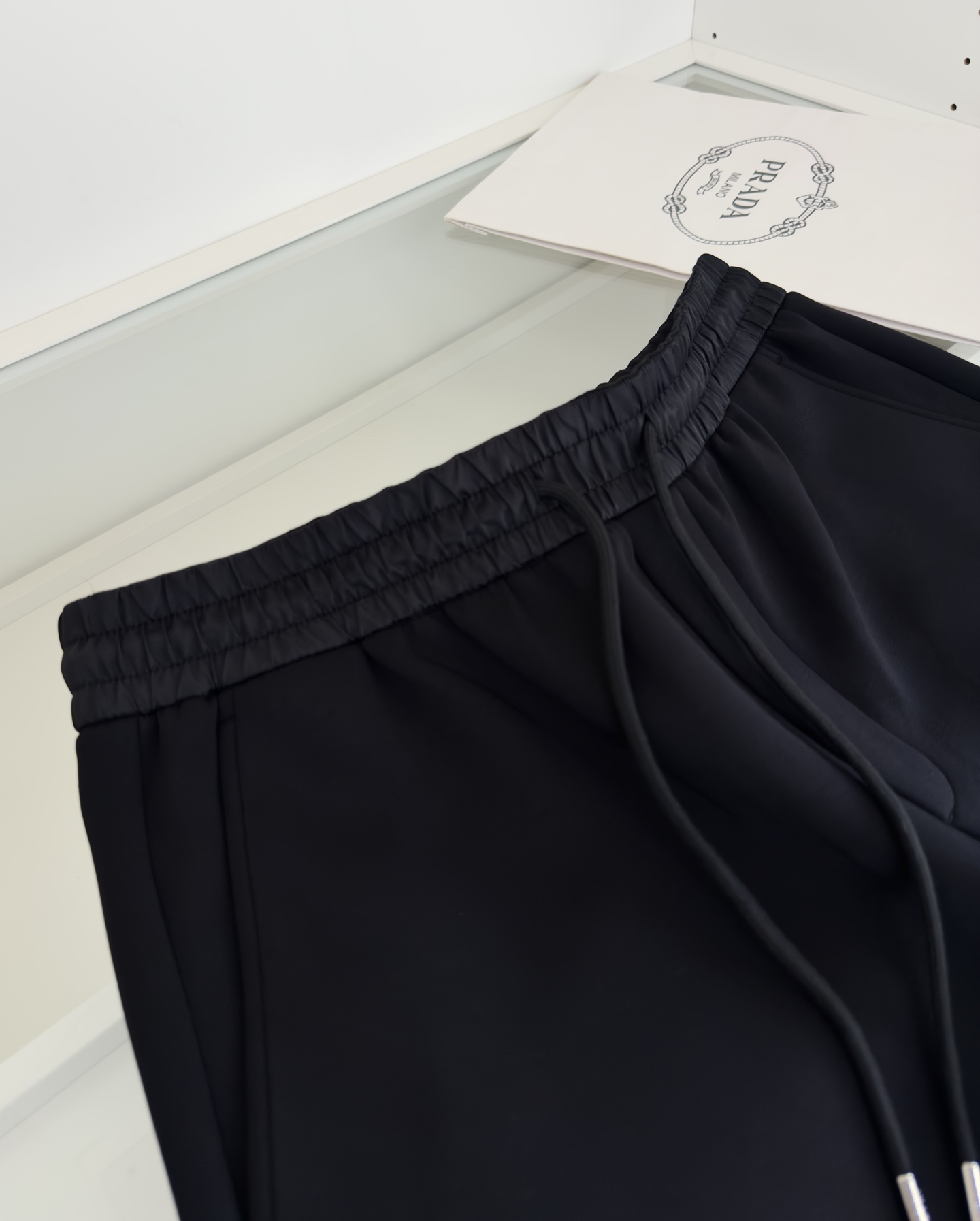 Prada Men's Black Fleece Sweatpants Drawstring Waist Casual Trousers 5 i1759076002504 5760 0 3