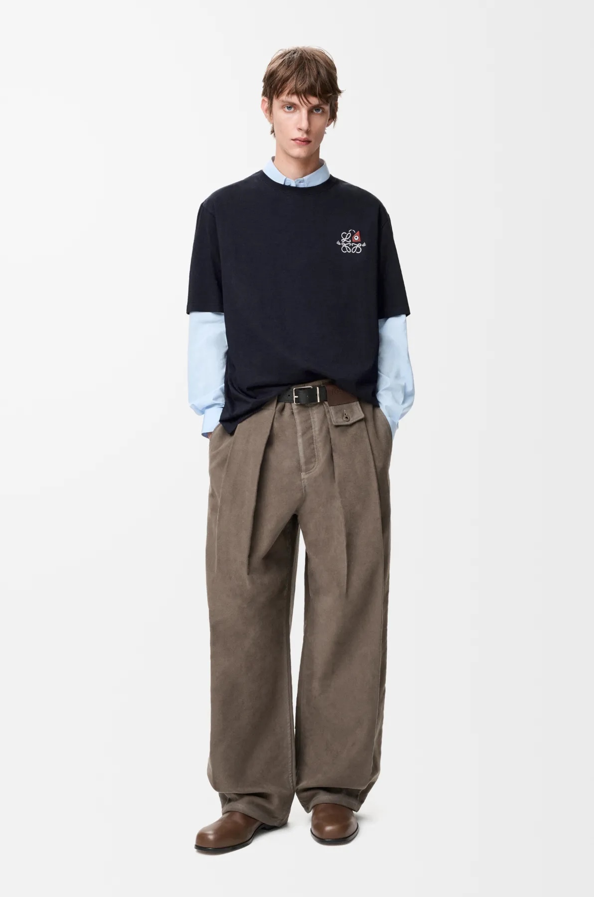 官网模特上身效果试穿172-148穿L码宽松感下单可参考尺码表