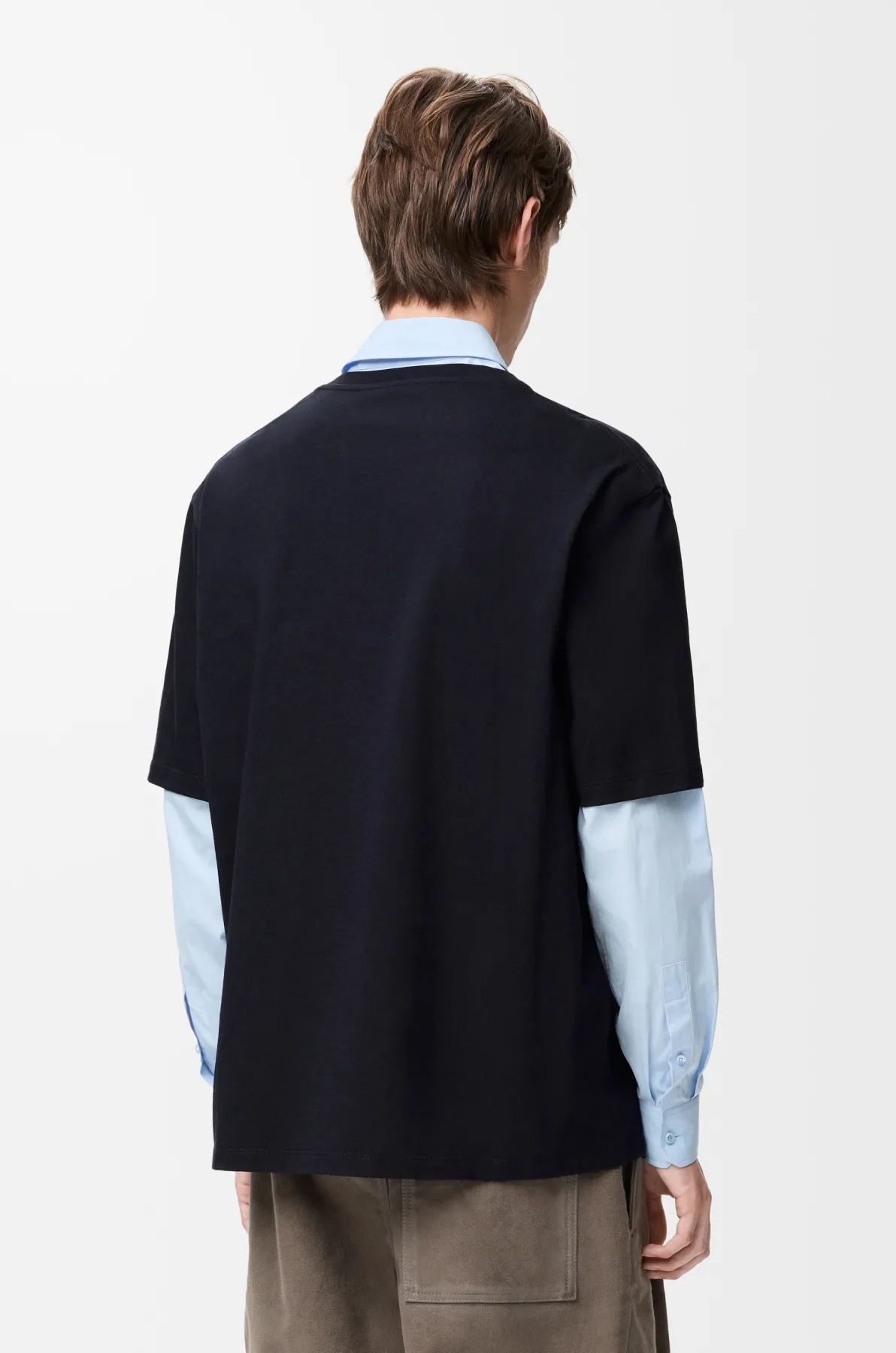 官网模特上身效果试穿172-148穿L码宽松感下单可参考尺码表