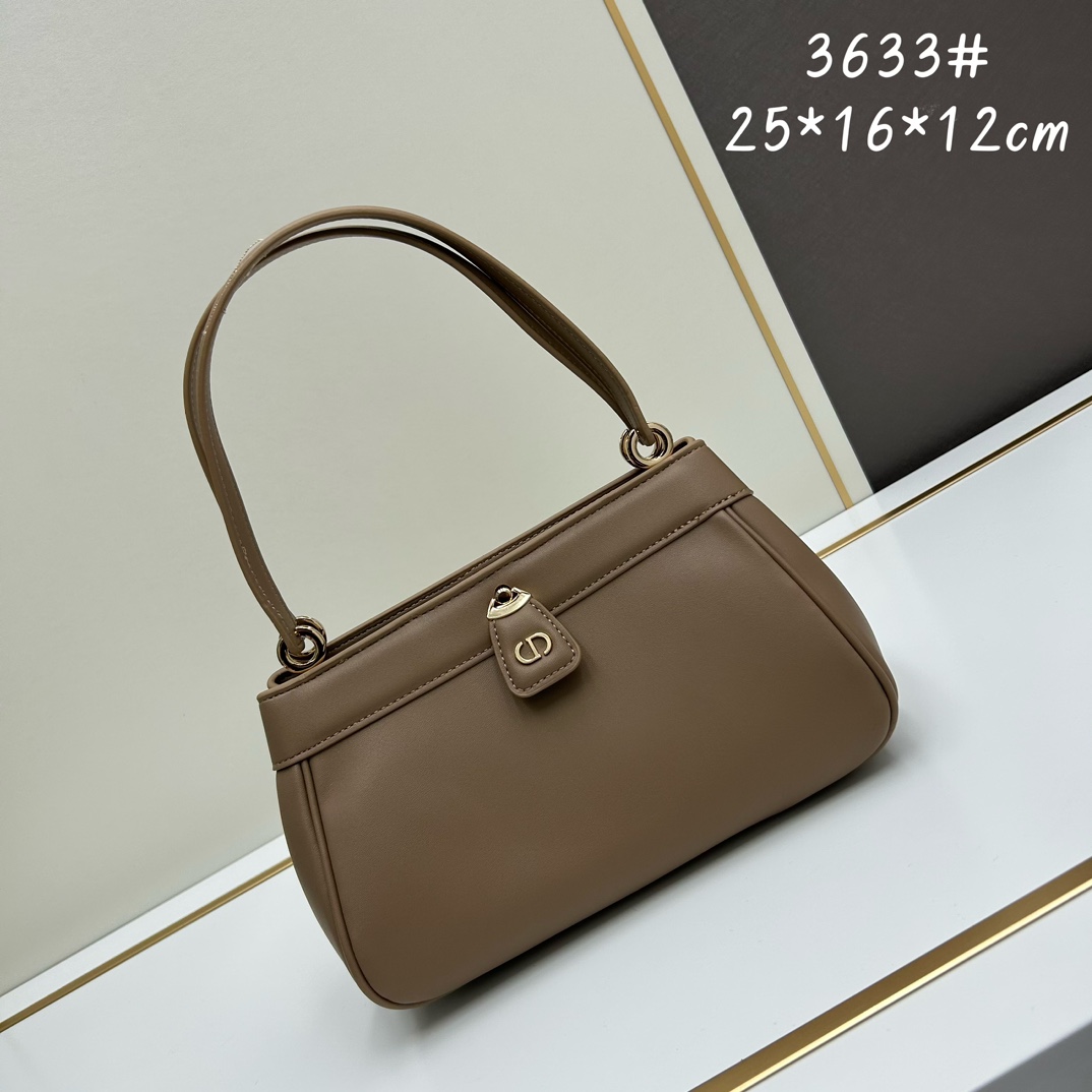 HERMES Evelyn TPM Shoulder Bag Felt Leather Brown Z Engraved