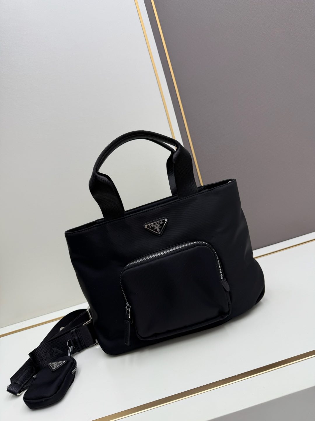 Prada Classic Nylon Diaper Bag - Versatile Tote for Moms | Model 2489 2 i1736023356847 295 0 0
