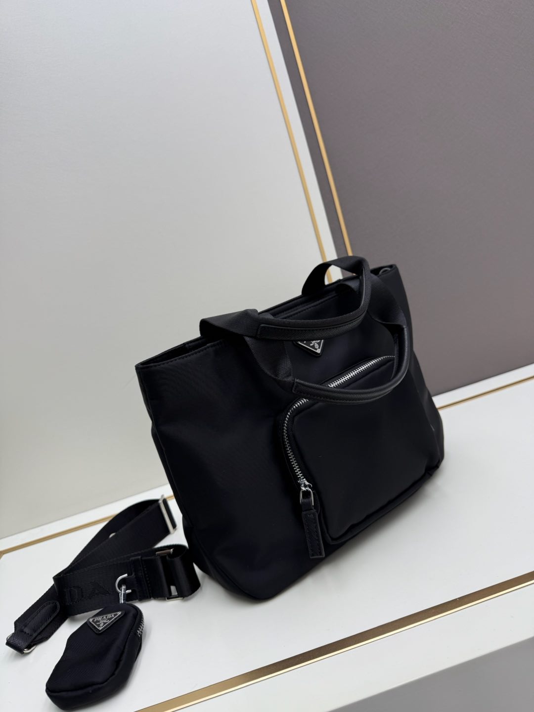 Prada Classic Nylon Diaper Bag - Versatile Tote for Moms | Model 2489 3 i1736023356847 5222 0 1