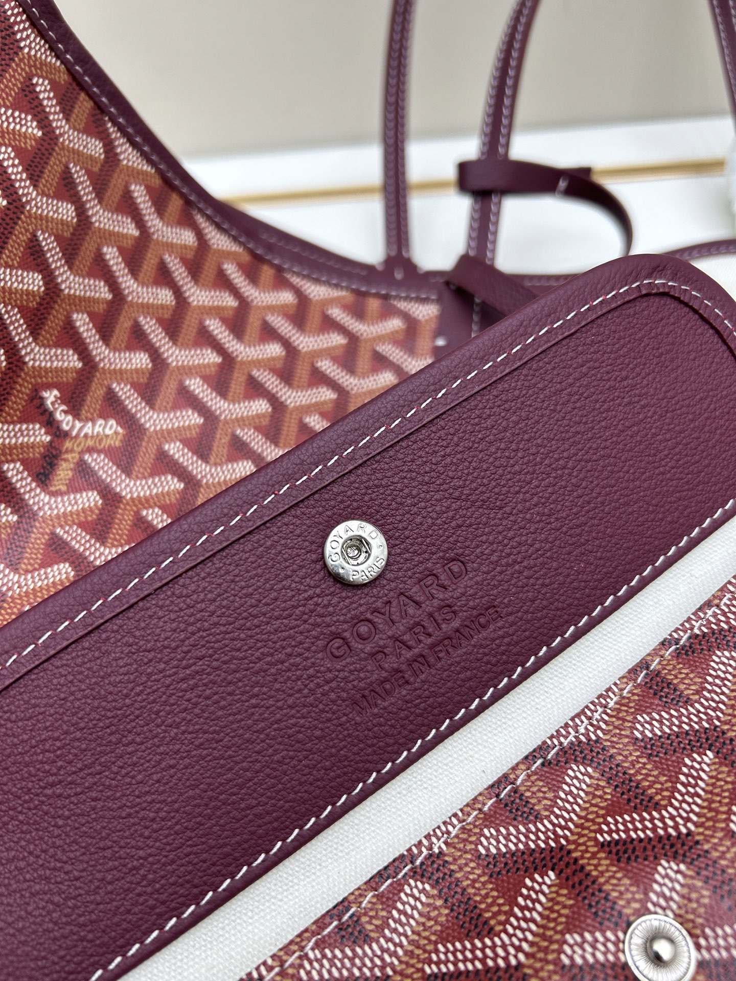 升级版中号goyard双面牛皮托特购物袋作为他们家最经典的tote双面款绝对又提升了一个level加了内