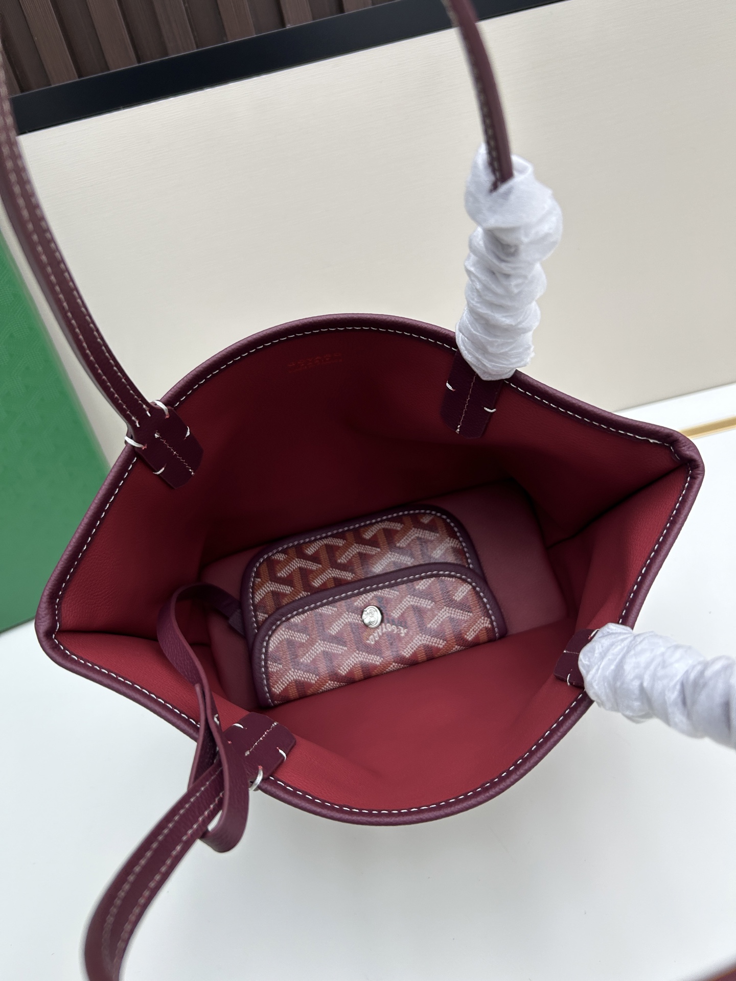 升级版配盒goyard狗牙迷你双面tote购物袋mini红色♥️咳咳，zp开发⚠️经典款当然要做正确版！