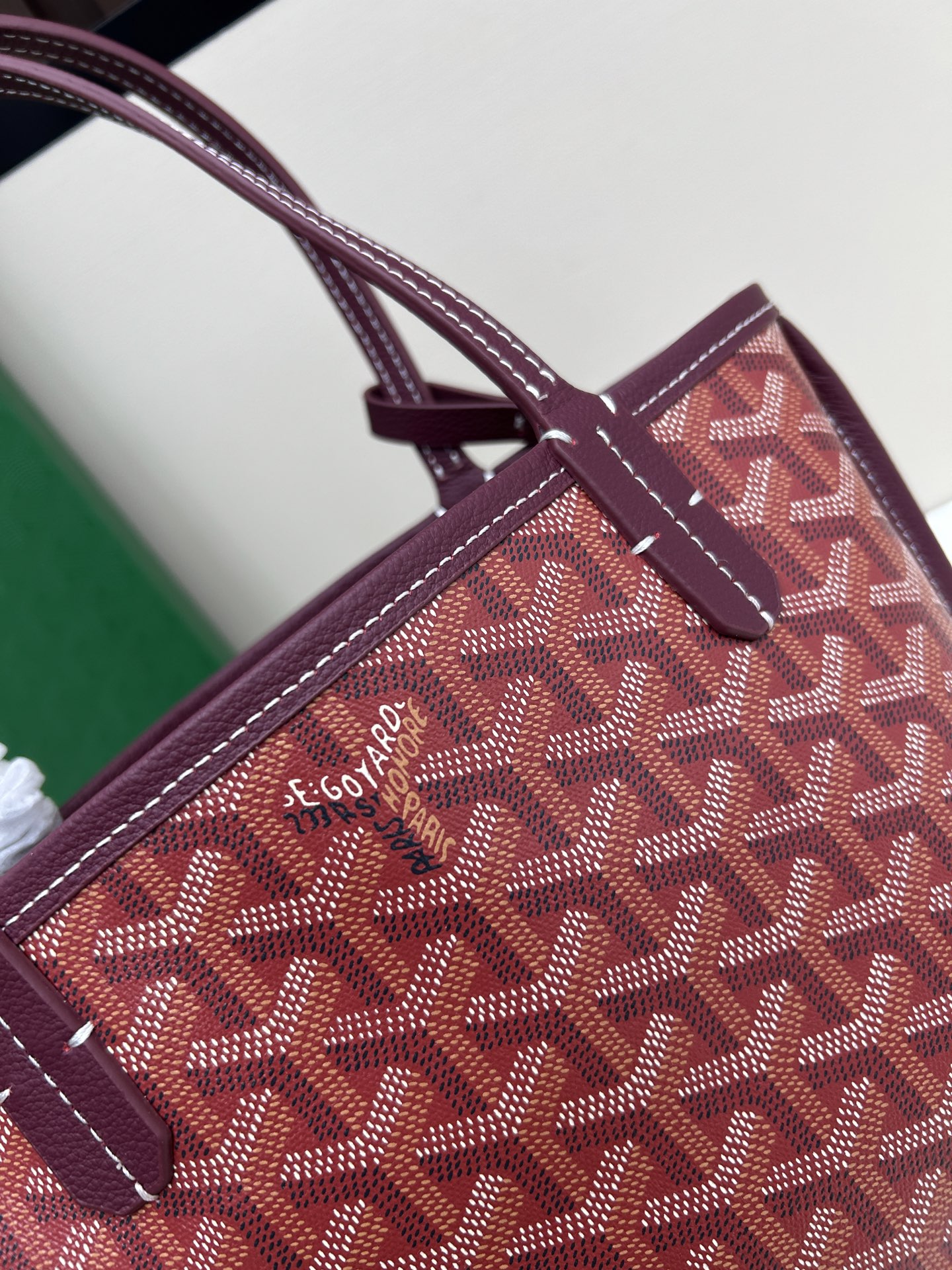 升级版配盒goyard狗牙迷你双面tote购物袋mini红色♥️咳咳，zp开发⚠️经典款当然要做正确版！