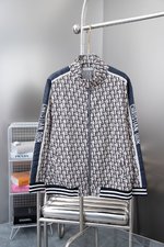 Dior Clothing Cardigans Coats & Jackets Two Piece Outfits & Matching Sets Splicing Unisex Fall Collection Casual